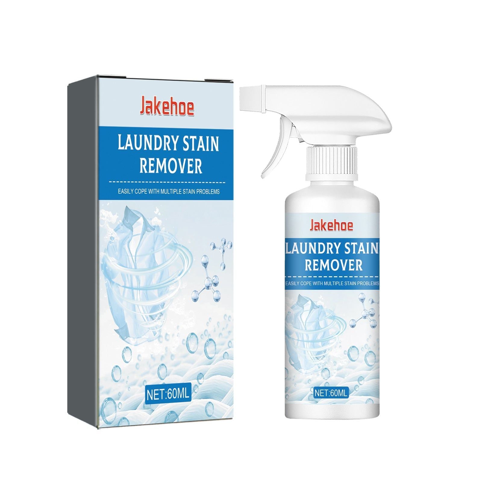 Clothes Cleaner, Remove Stains, Decontaminate, Freshen, Easy Laundry Solution ,60ml