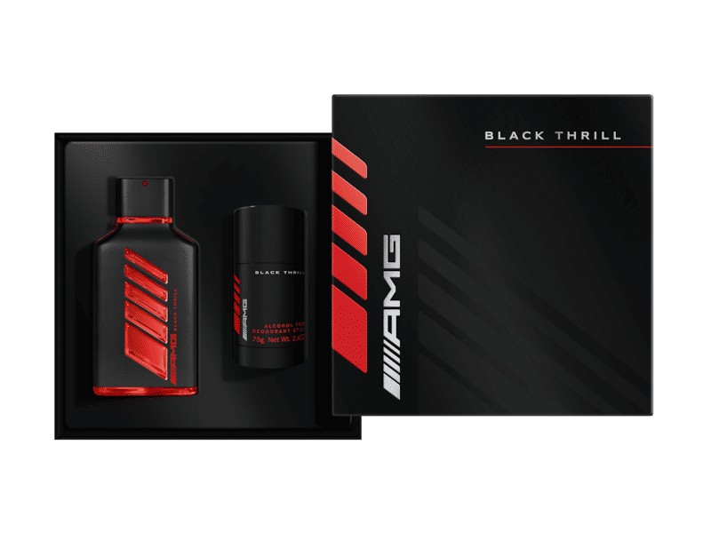 AMG Black Thrill Eau de Parfum 100ml + Deostick 75gr