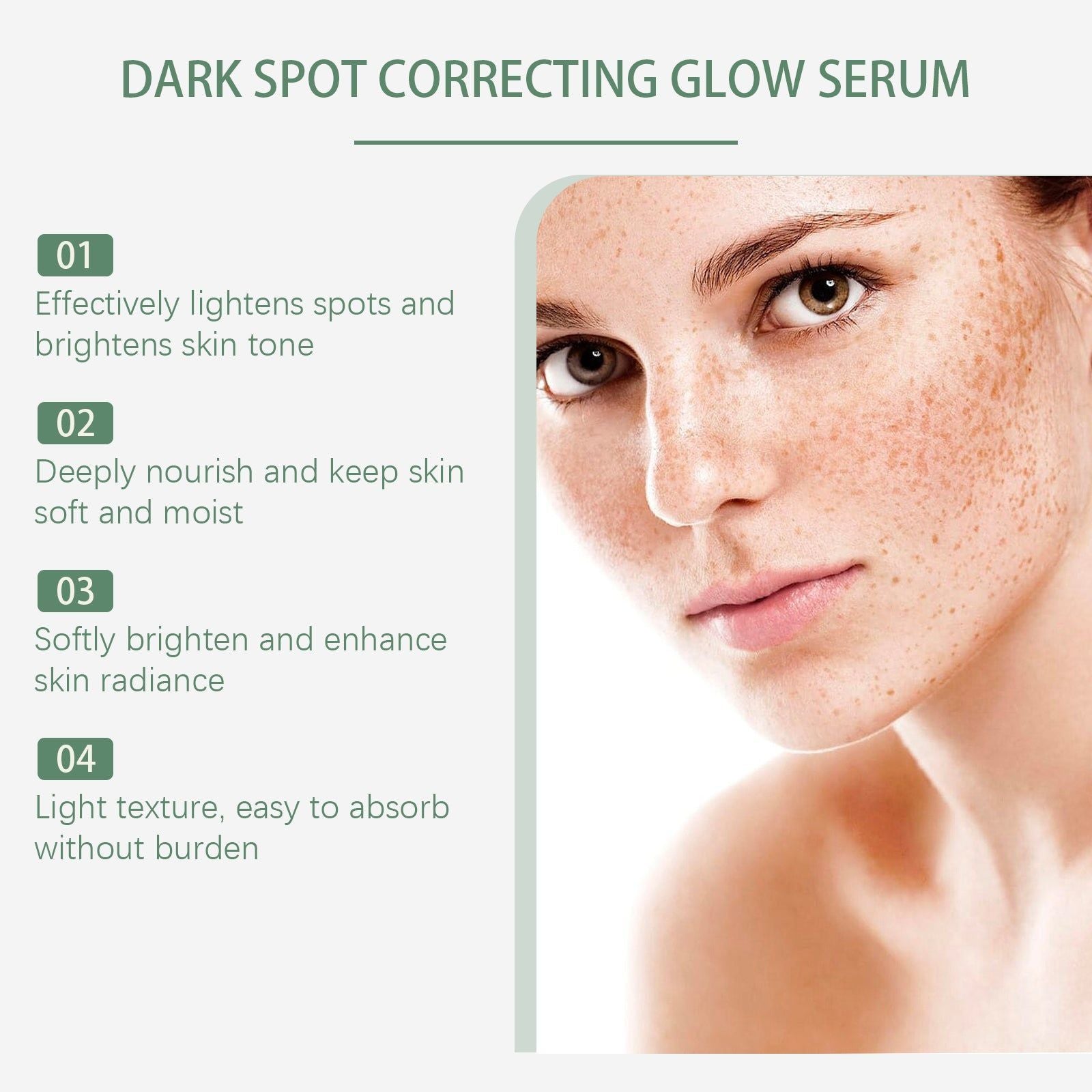 Brightening Serum for Facial Care, Hydrates, Brightens, and Evens Skin Tone ,50ml