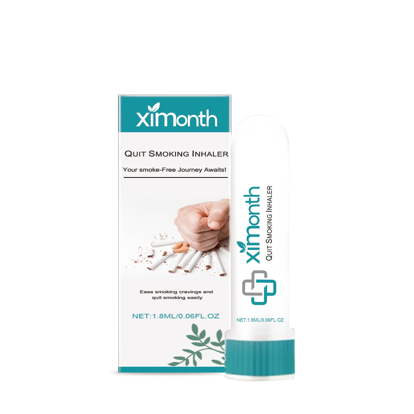 Body Care Nasal Inhaler, Quit Smoking Relief, Stress Relief, Fresh Mint Breath ,1.8ml