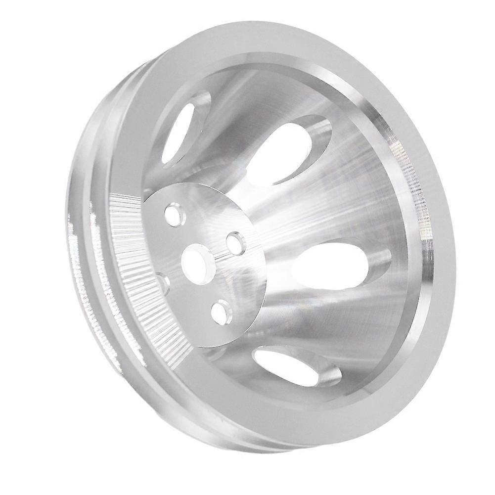 Aluminum Alloy Big Block Double Groove Water Pump Pulley for Chevy SWP BBC 396 454 2 Groove SWP Short Water Pump
