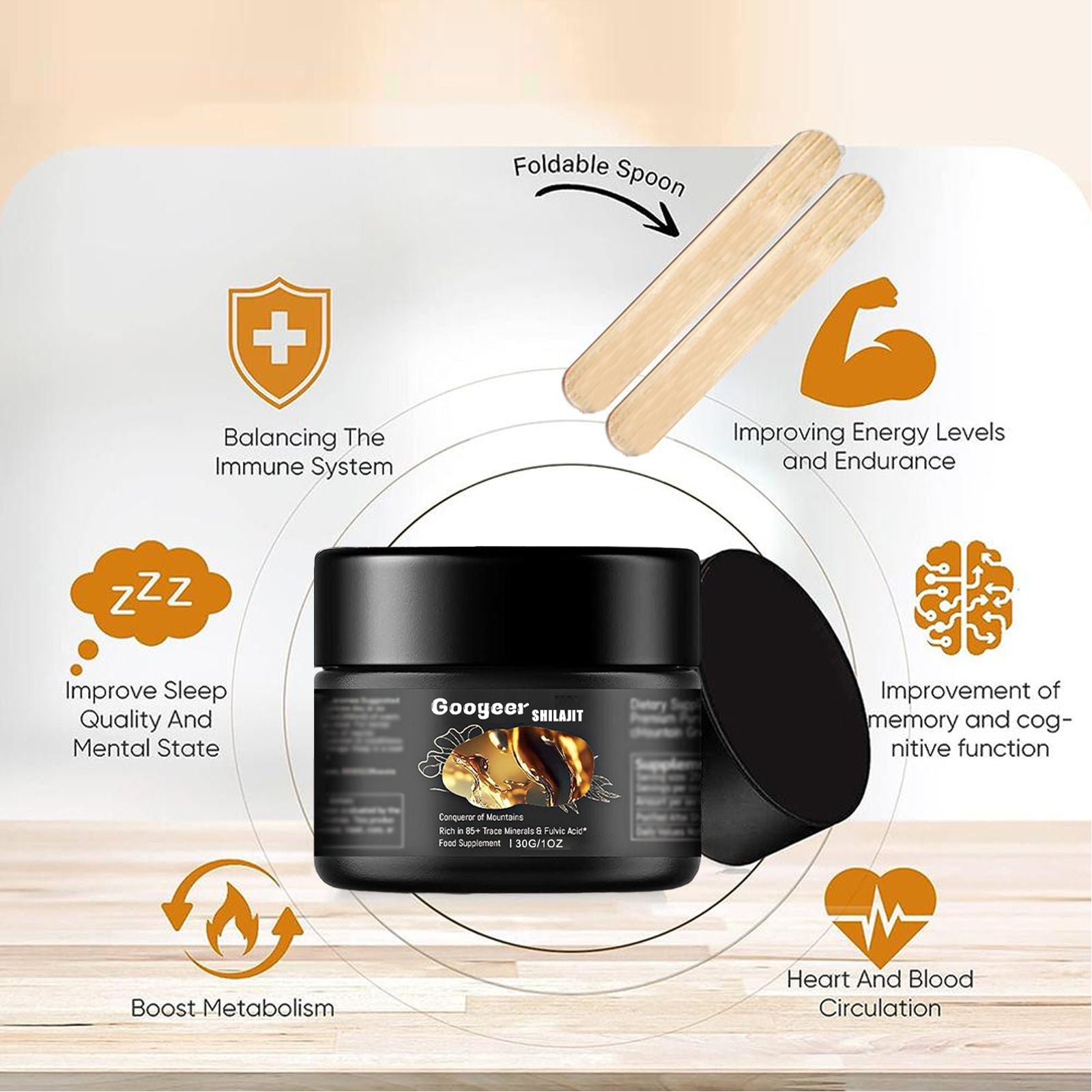 Boost Energy and Sleep with Top Body Care Supplements, Improve Mood Naturally ,30g