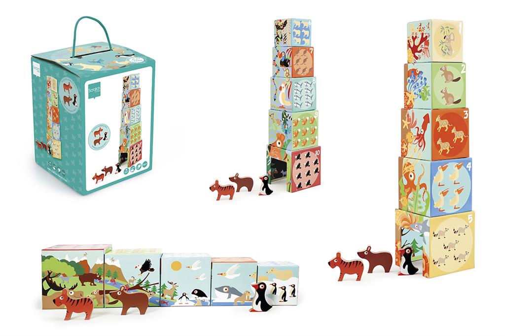 Stacking Tower Animals World
