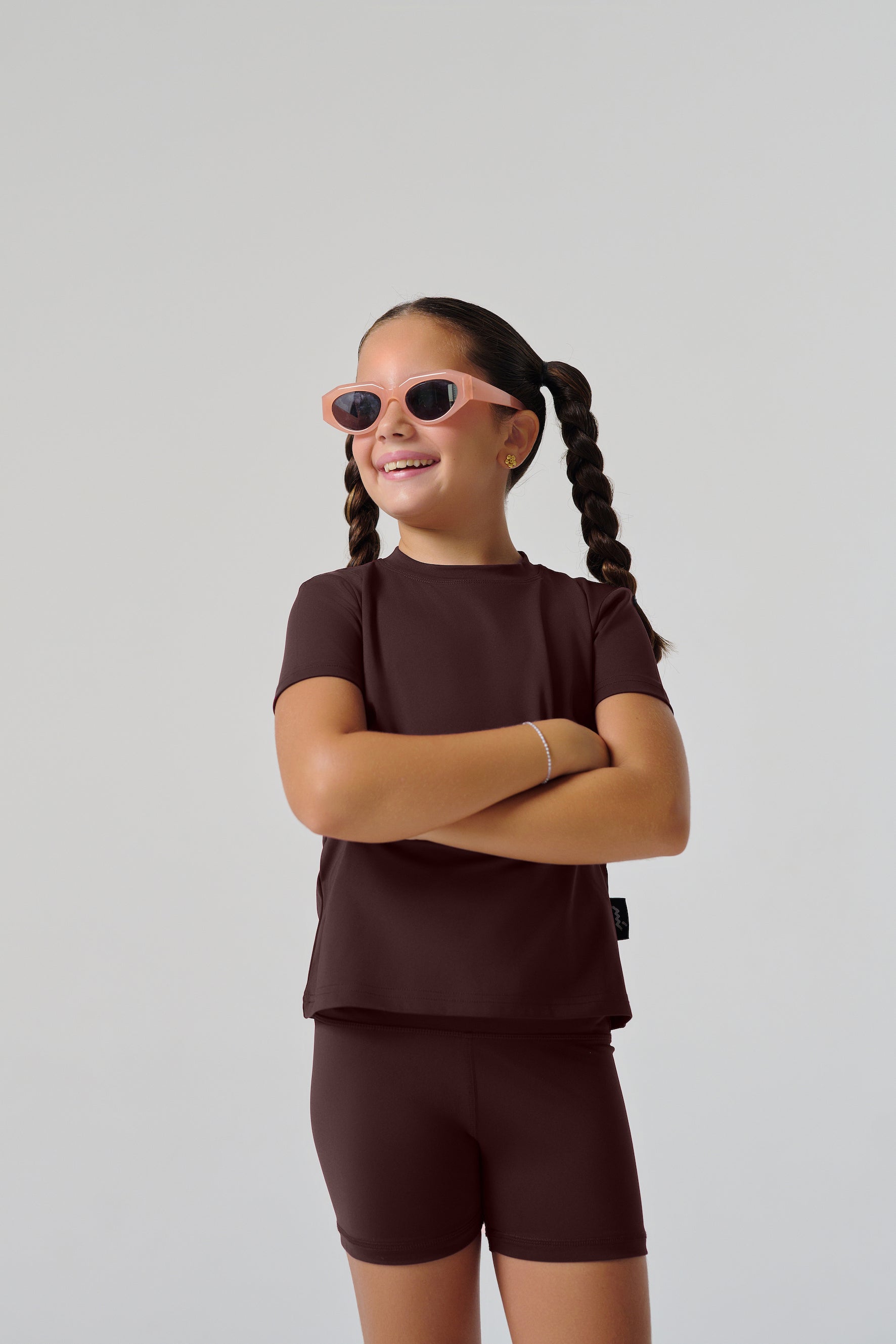 شورتات ركوب الدراجات "MULU Classic" للأطفال - بني