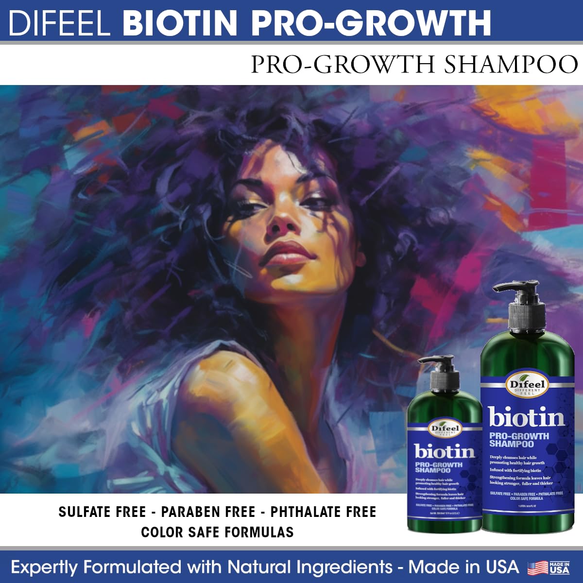 Difeel Biotin Pro-growth Shampoo 350ml
