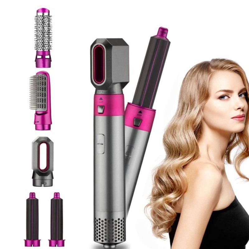 5 In 1 Electric Hair Dryer Automatic Hair Curler Hot Air Comb Hair Blower Brush Styling Tool