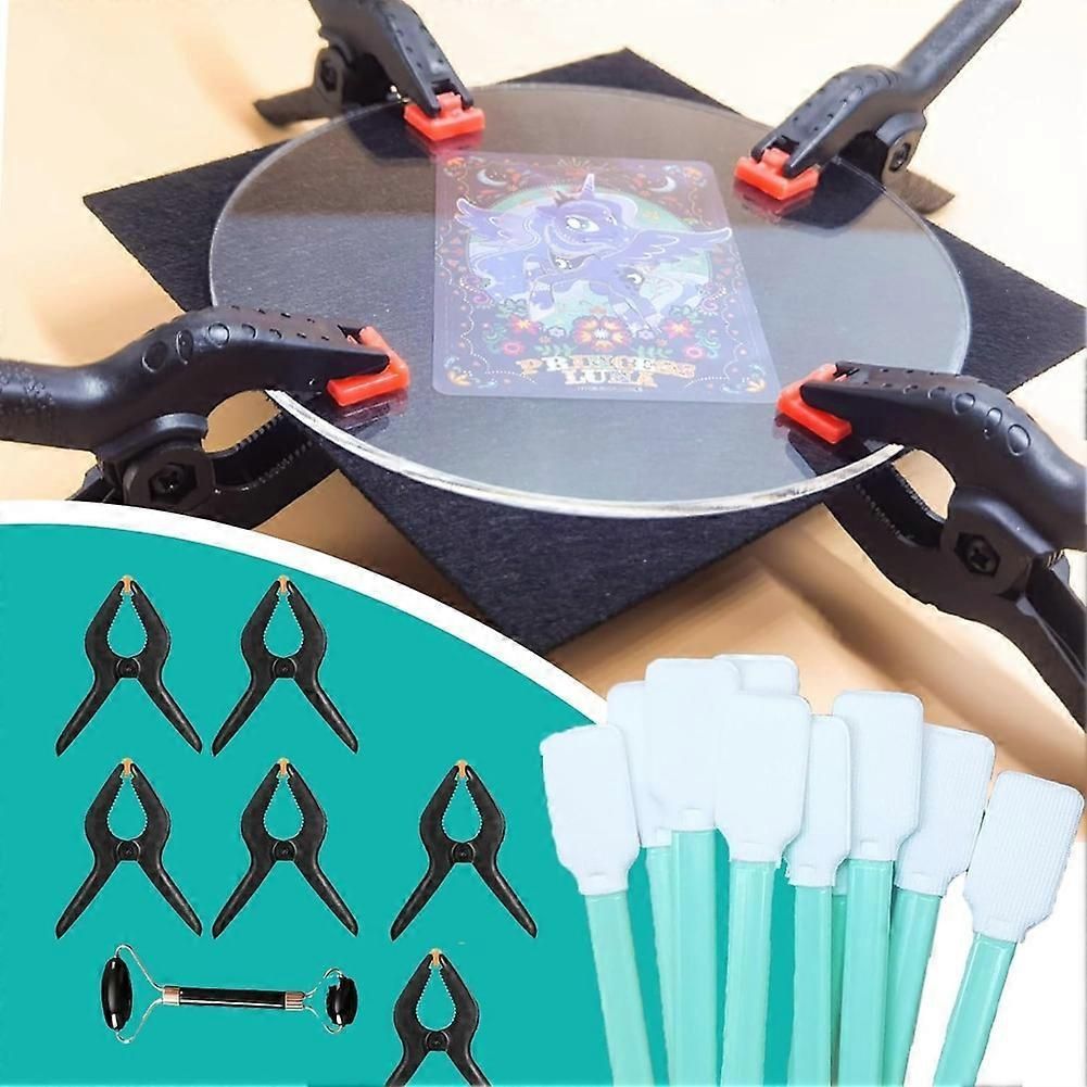 233 Pcs Card Cleaning Kit, 10-in-1 Polishing,Card Flattening Kit, Trading Card Cleaning, for Rated Card Care
