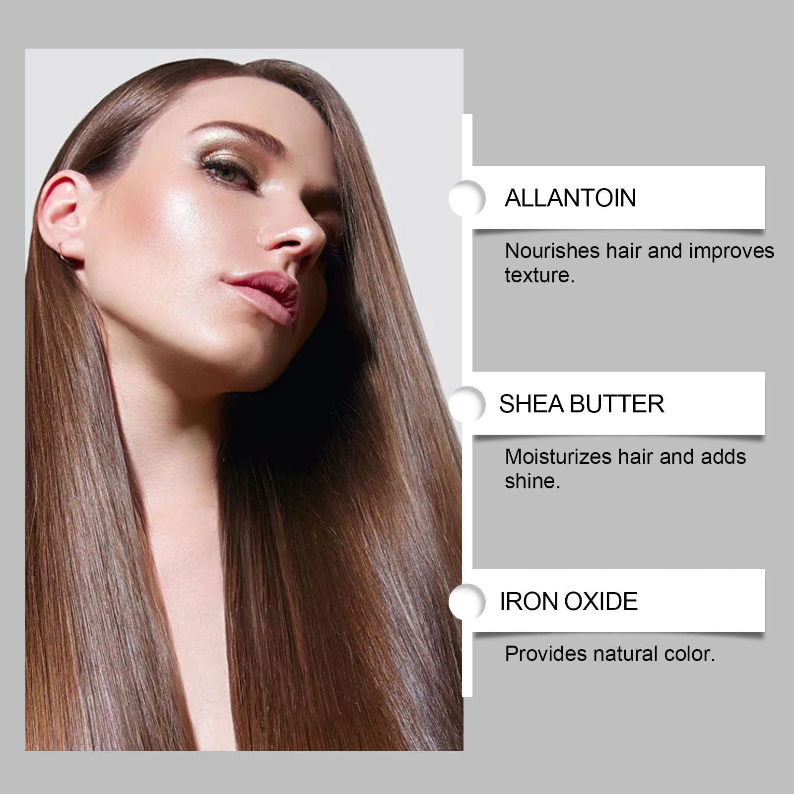 Temporary Hair Root Touch Up Spray Black Gray Coverage 100ml