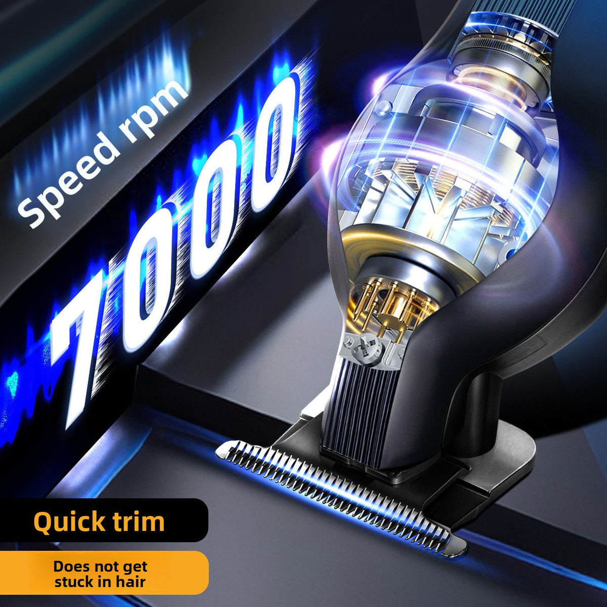 KN-1195 Hair Clipper with LED Display, USB Rechargeable