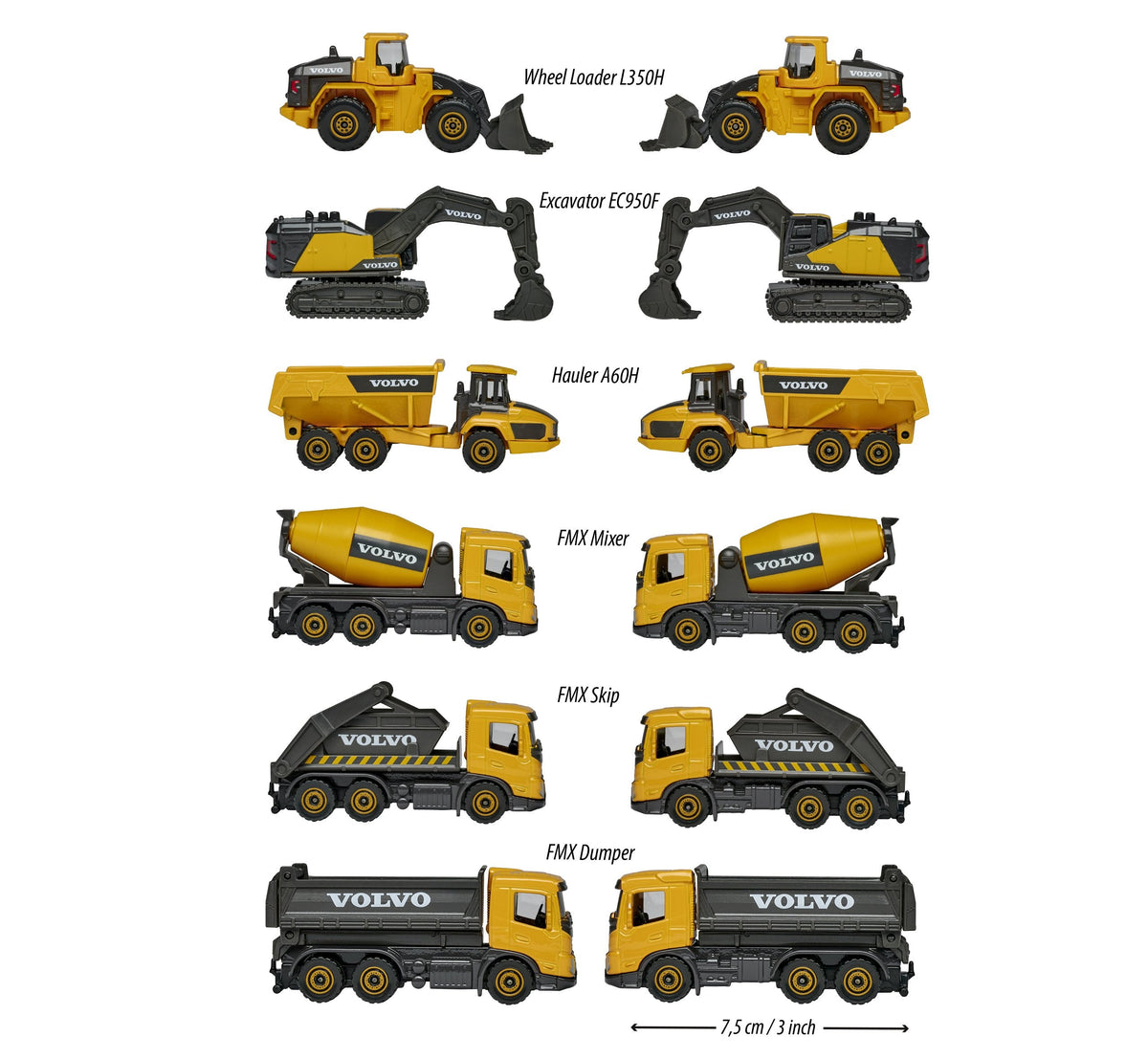 Majorette Volvo Construction Vehicle Die-Cast Toy — 1pc