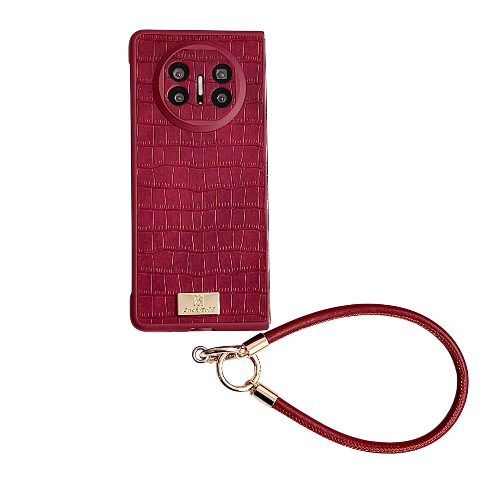 Crocodile Texture Strap Case For Huawei Mate X5