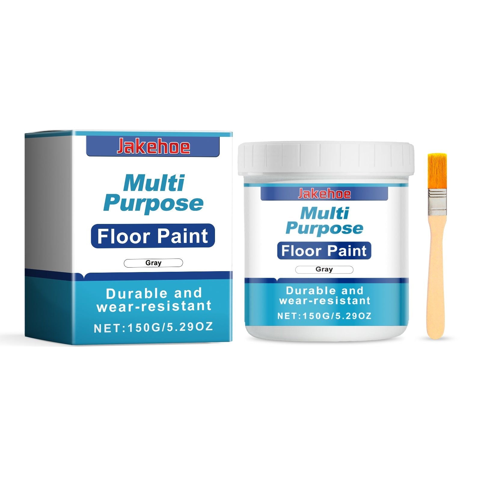 Multi-Purpose Floor Paint Waterproof Anti-Wear Quick-Dry Eco-Friendly, Easy Renovation ,1set