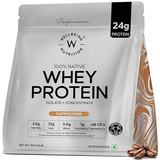 Wellbeing Nutrition Whey Protein Blend Swiss Cappuccino 1kg