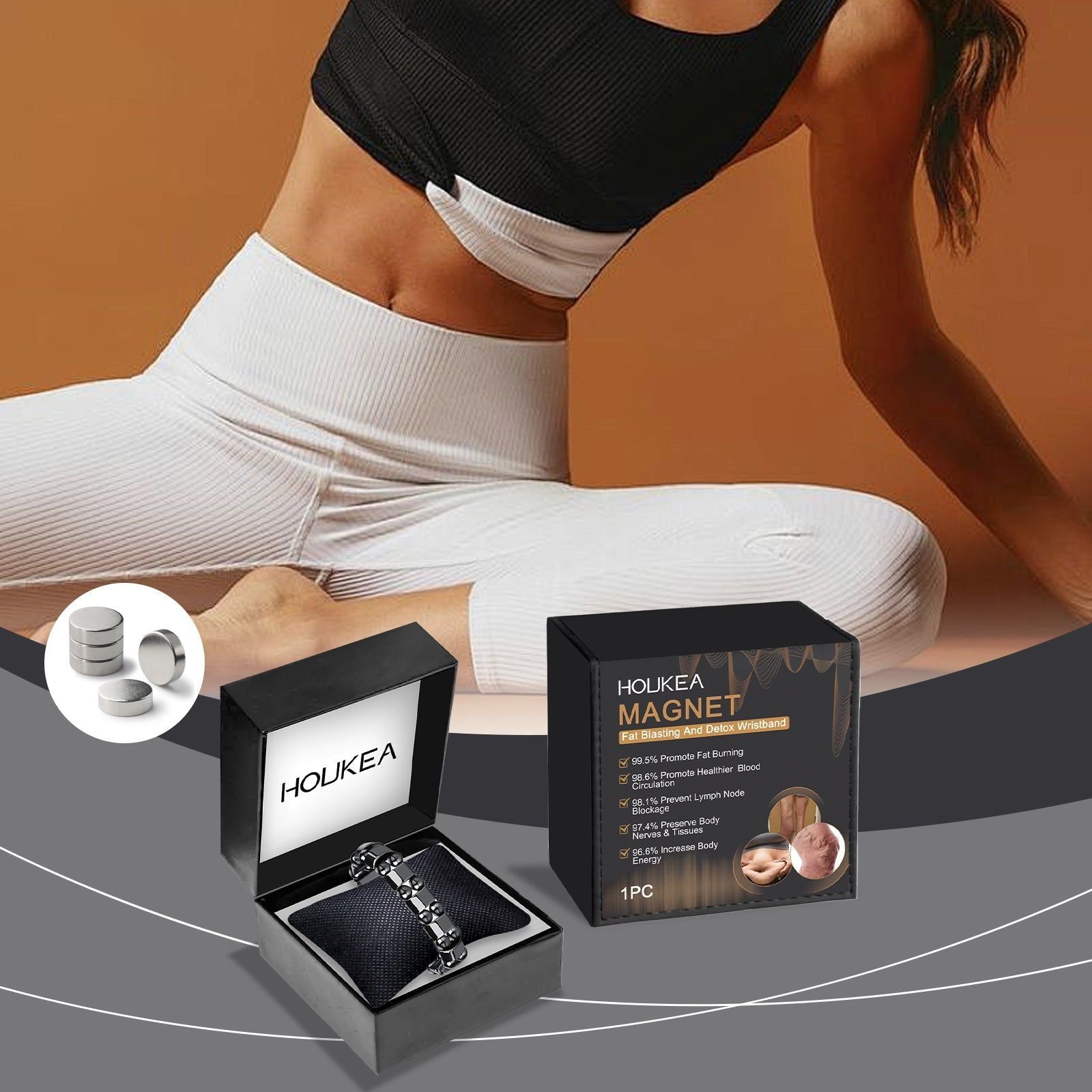 Boost Your Body Care with Magnetic Wristband, Promote Health, Enhance Vitality ,1pcs