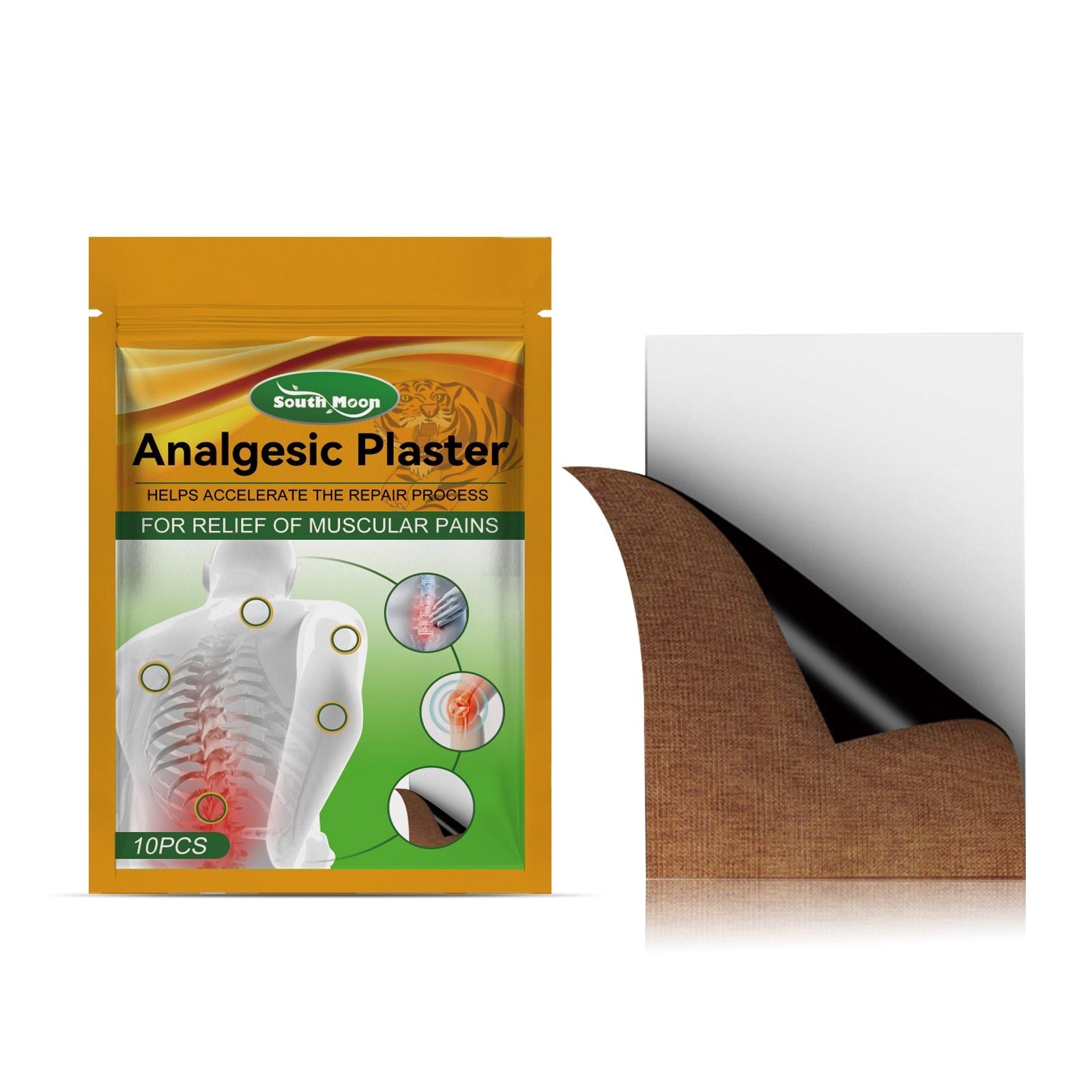 Relieve Joint Pain Fast with Analgesic Plaster, Natural Muscle & Lumbar Relief, Pain Relief Patch ,10pcs