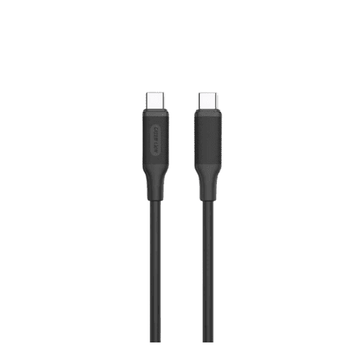 Green Lion USB-C to USB-C PVC Cable 1M 60W-Wht/Blk