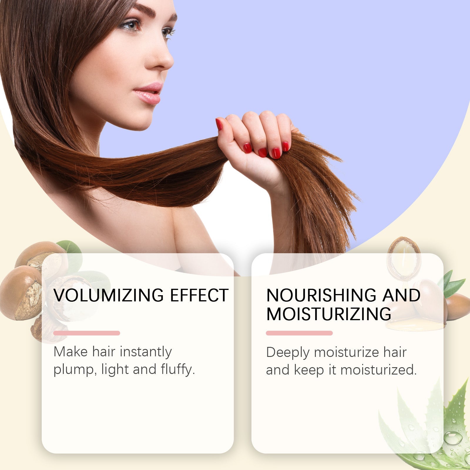 Argan Oil Shampoo, Hair Care for Moisturizing, Voluminous, Scalp Cleansing ,237ml