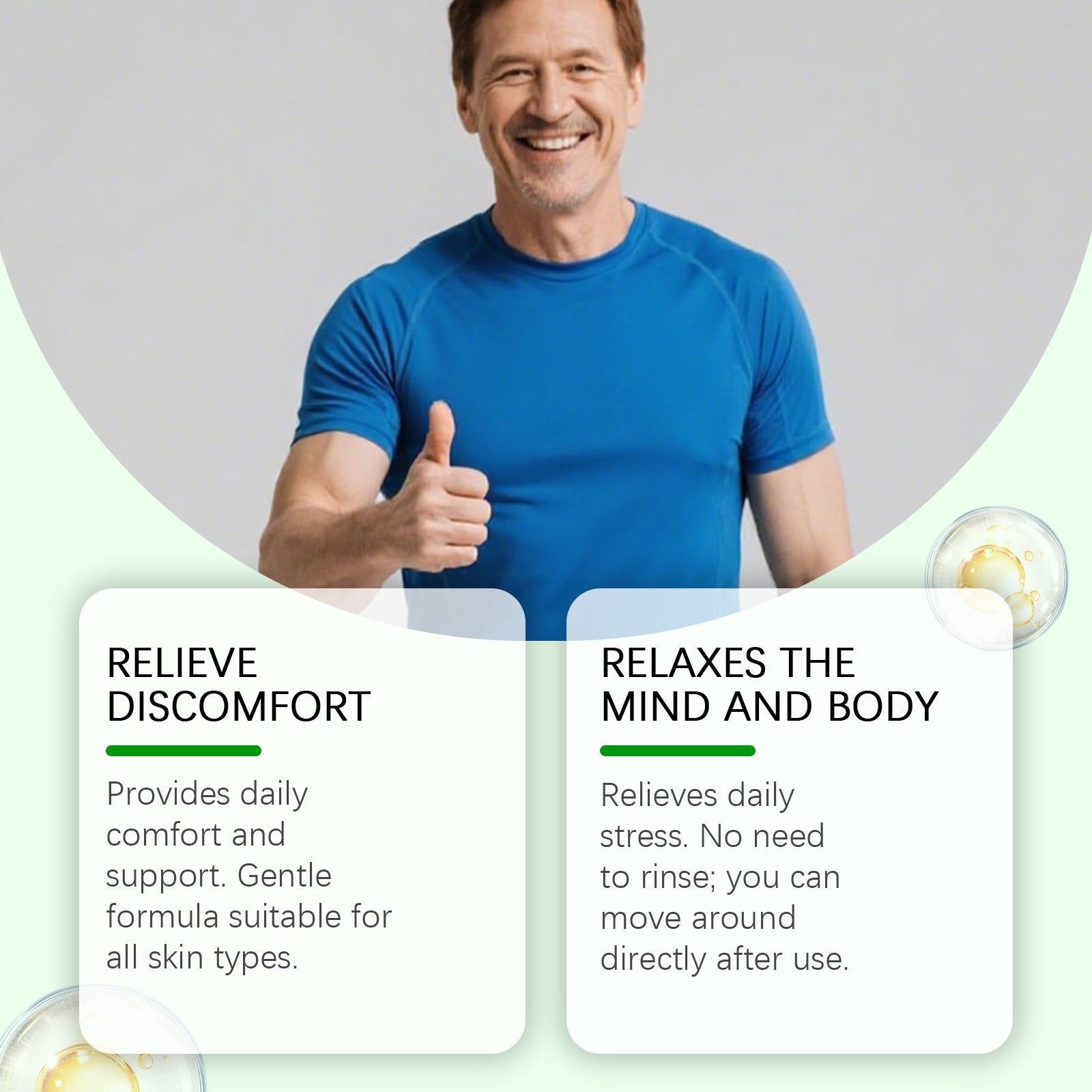 Body Care Roll-On, Portable Muscle Tension Relief, Daily Comfort ,10ml