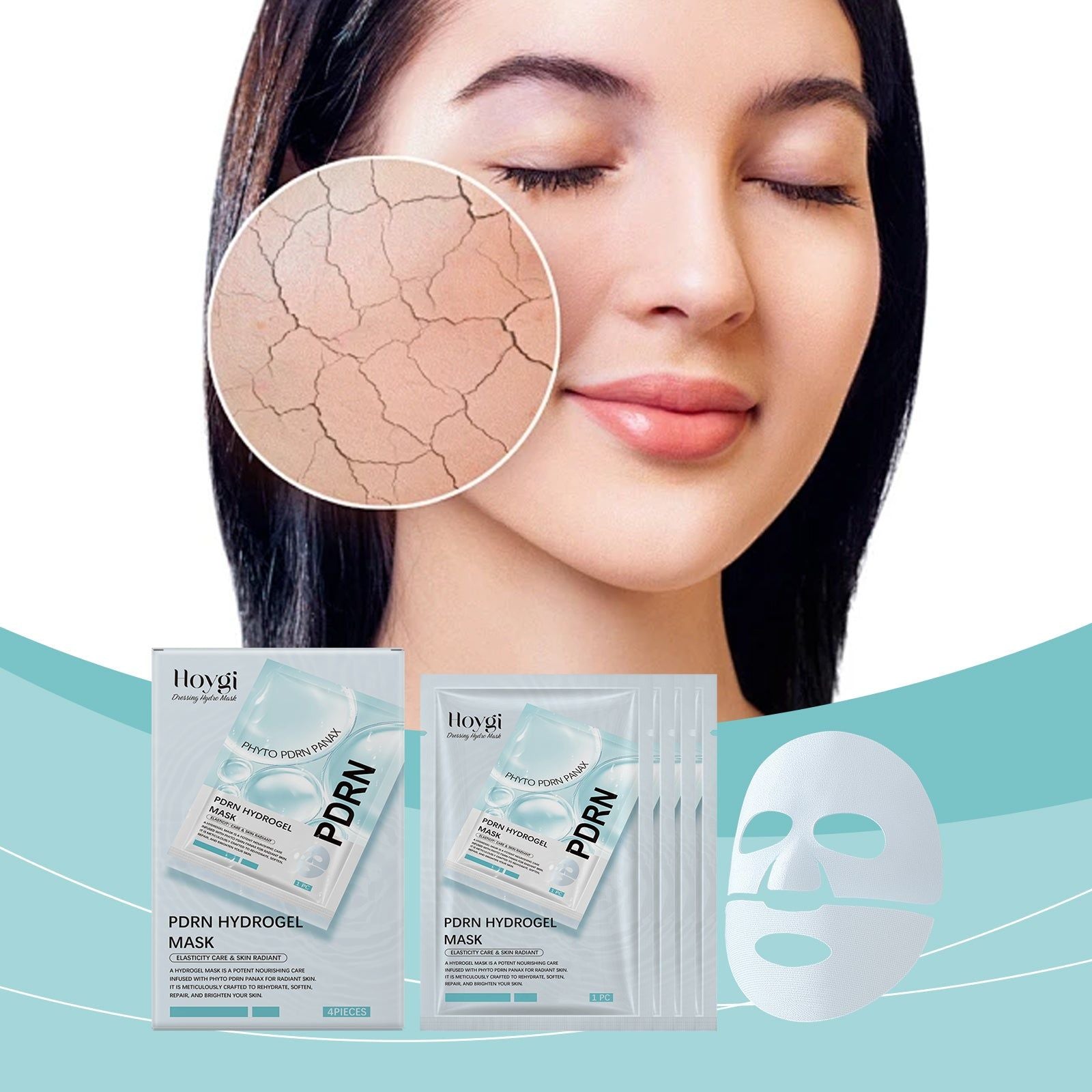 Deep Hydrating Moisturizing Face Mask, Brightening, Nourishing, Anti-Aging, Skin Elasticity ,4pcs