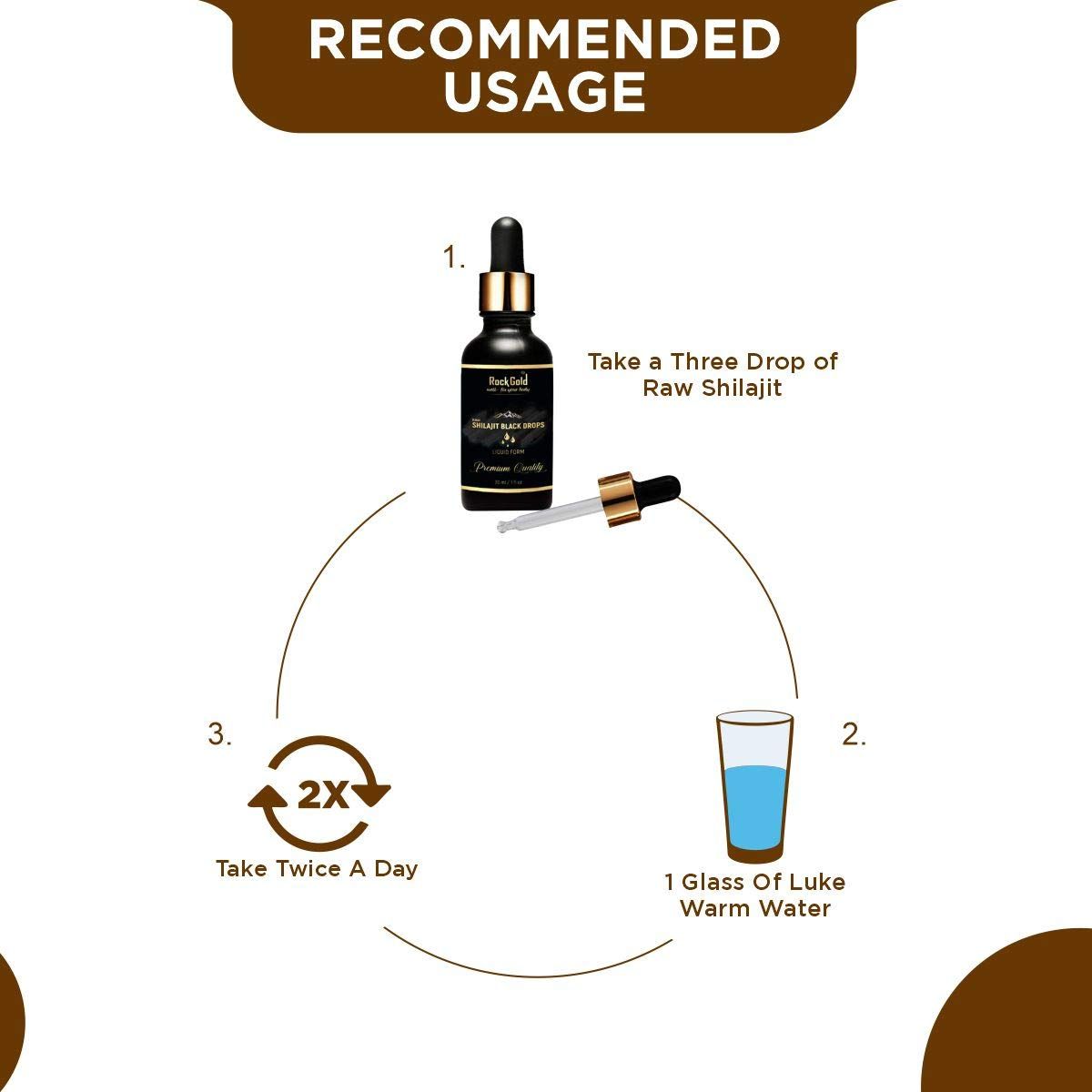 VEDAPURE ROCK GOLD Shilajit Liquid Black Drops 30 ml