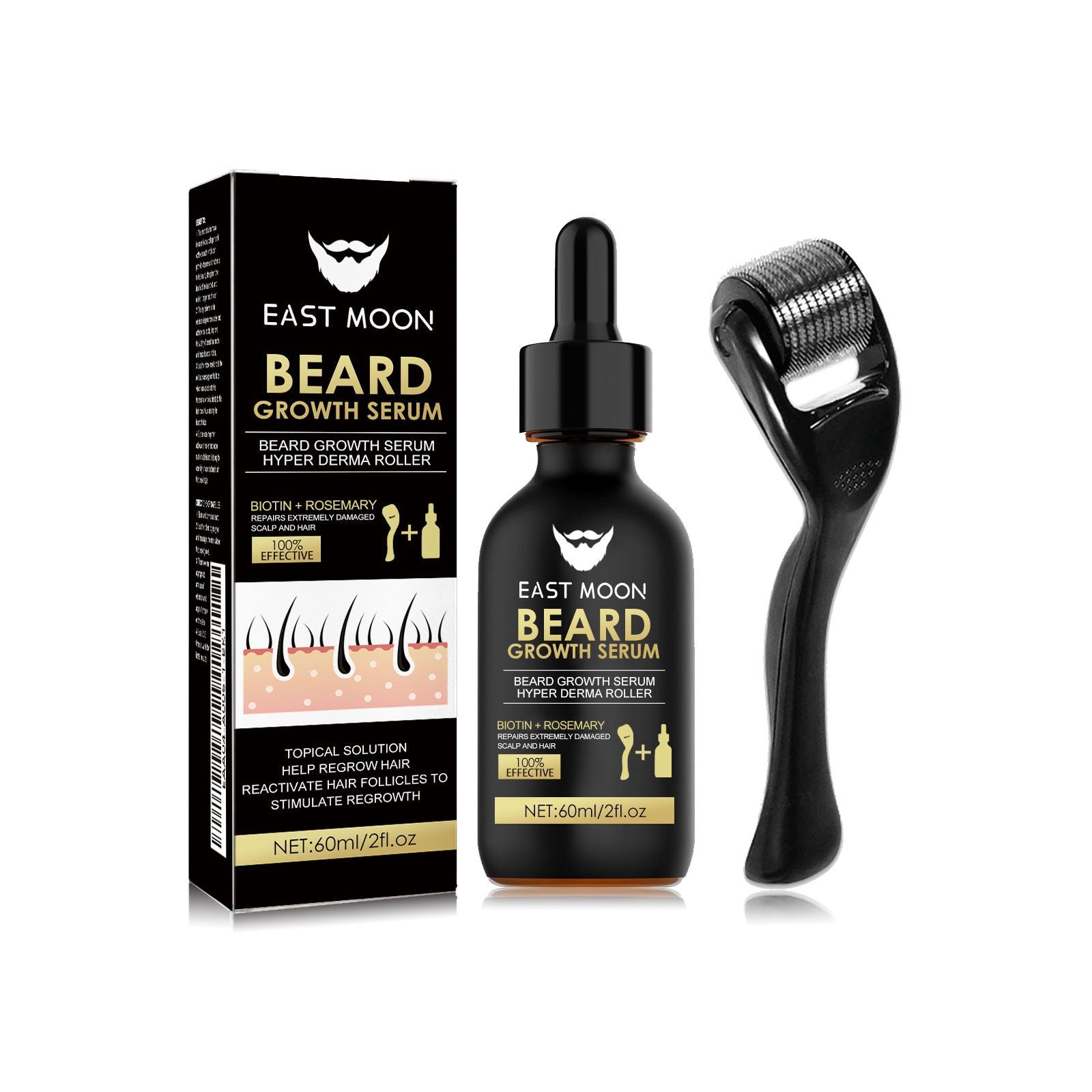 60ml Mens Beard Serum with Growth and Conditioning