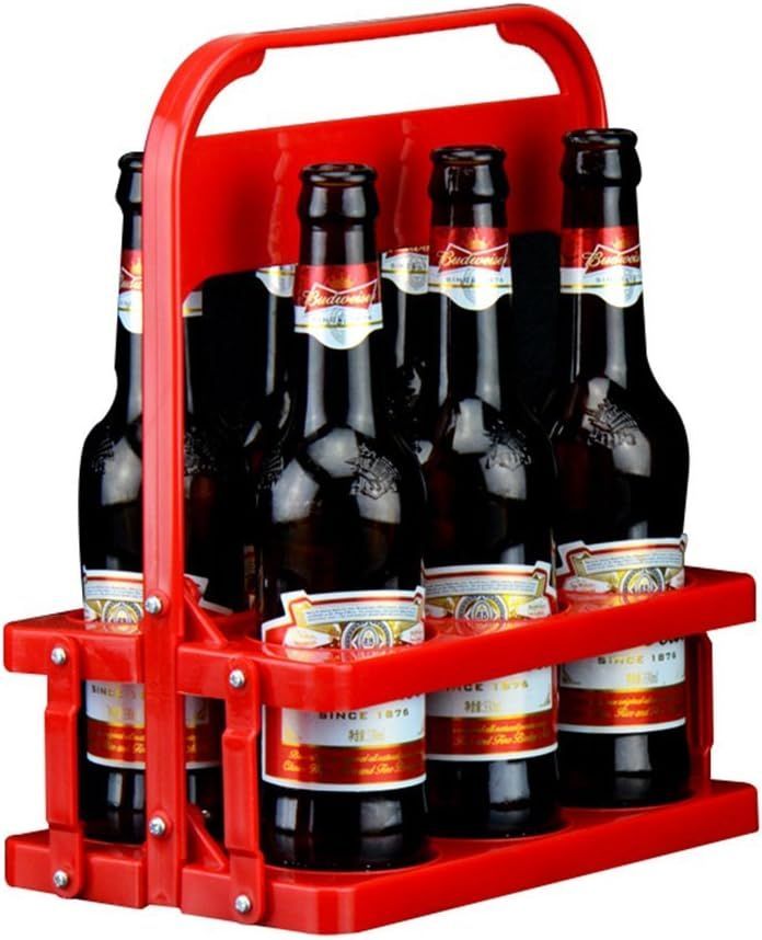 Drink Carrier 6 Holes Foldable Beverage Delivery Holder Beer Bottle Organizer