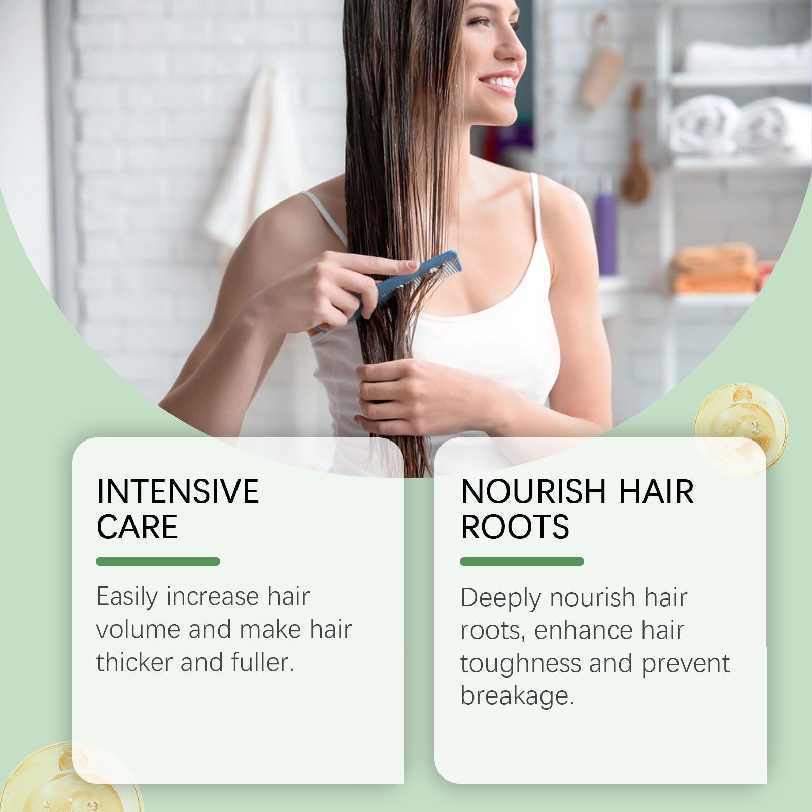 Close Hair Spray, Repair Dry, Moisturize, Thick, Smooth, Glossy Hair Treatment ,100ml
