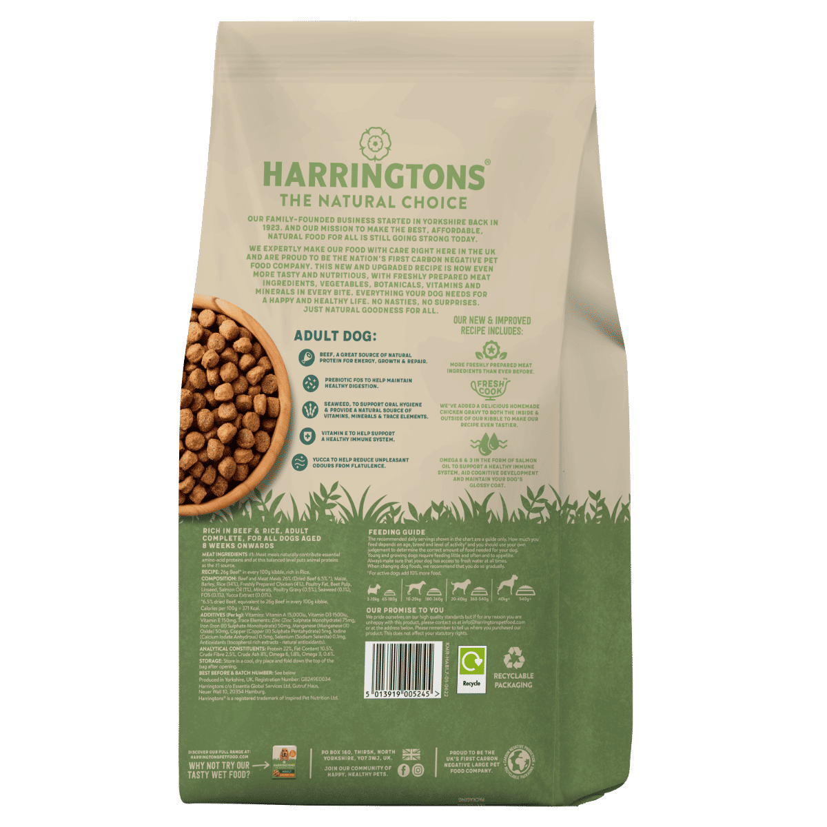 Complete Beef Adult Dry Dog Food -  1.7kg