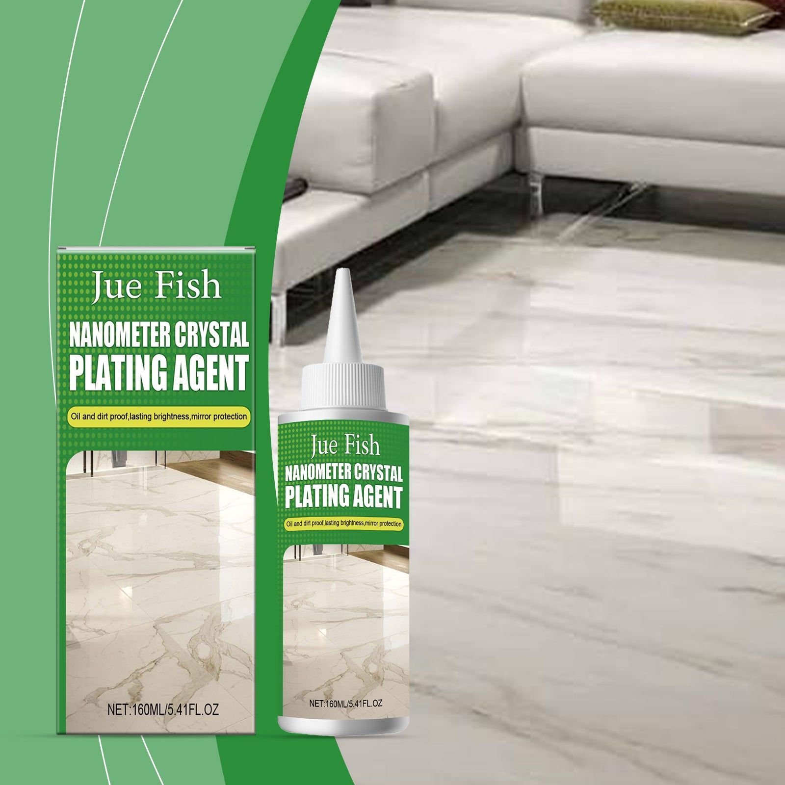 Nano Crystal Coating for Marble, Tile, Anti-oil, Long-lasting Brightness ,160ml