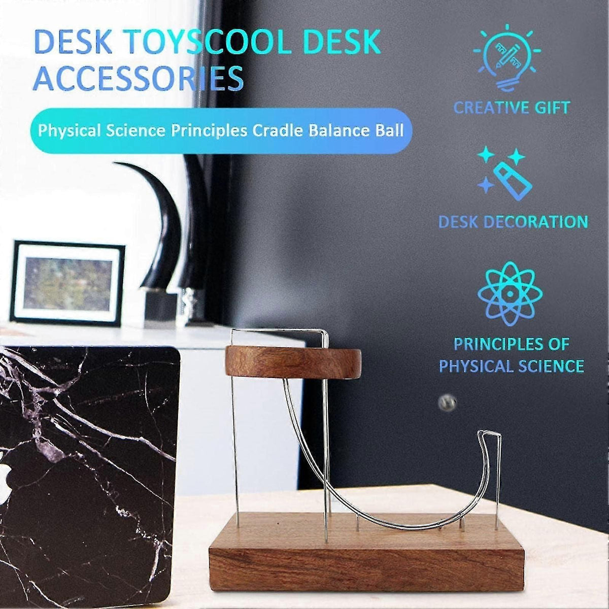 Perpetual Motion Machine Stress Relief Desk Ornament Gift