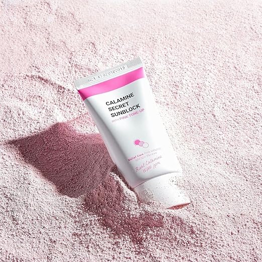 K-SECRET Calamine Secret Sunblock with pink tone-up