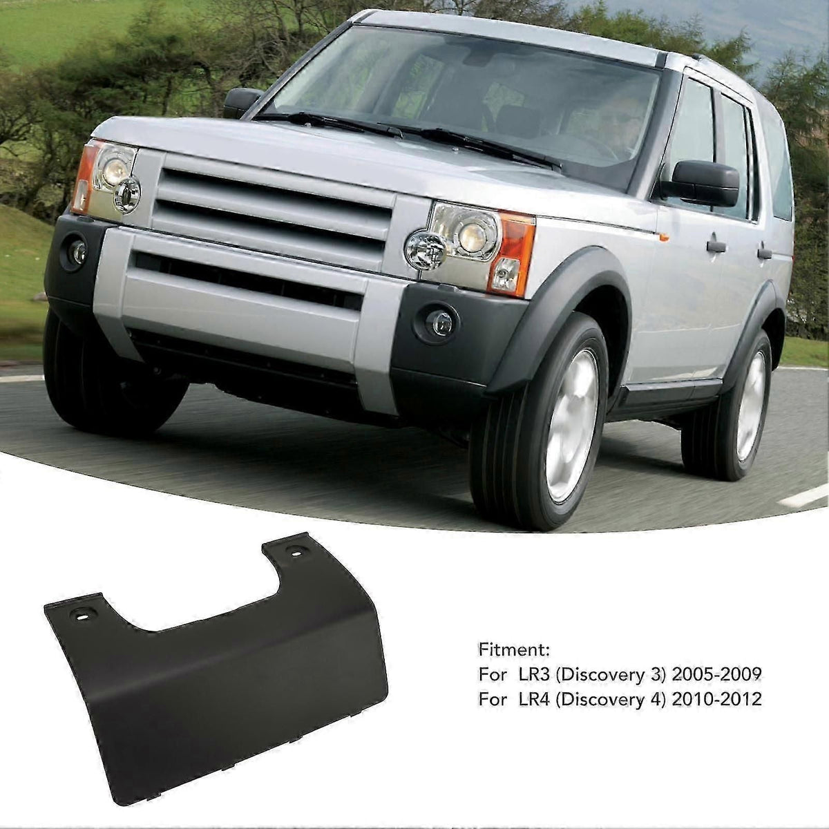 Rear Bumper Hitch Tow Cover Dp0500011pcl Rugged Waterproof Rear Bumper Tow Eye Cover With Clips For Lr3 Discovery 3