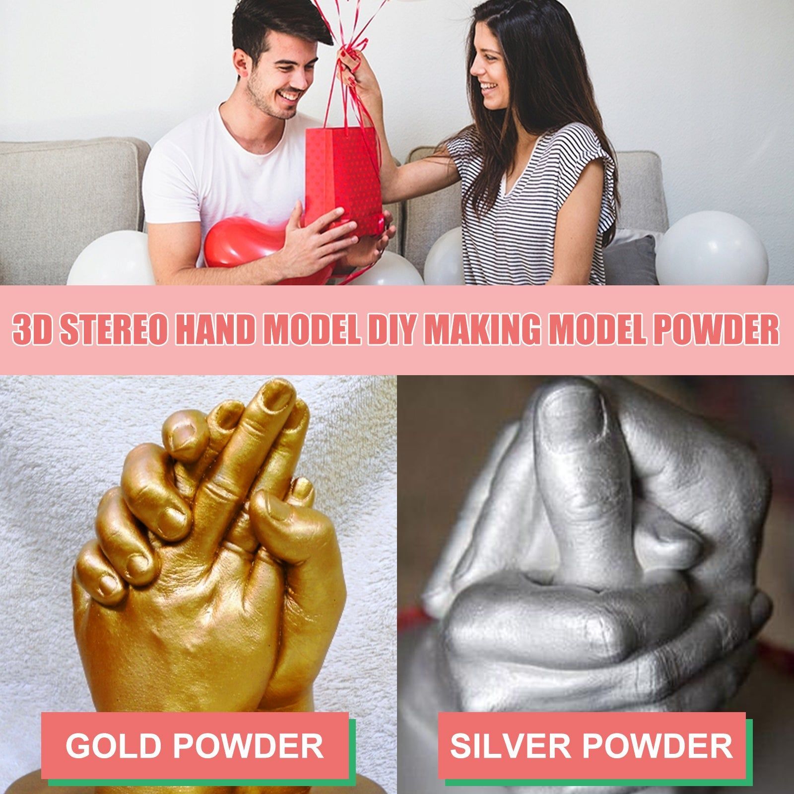 Create Stunning 3D Hand Models, Perfect for DIY Art, Gifts, and Creative Projects ,1set