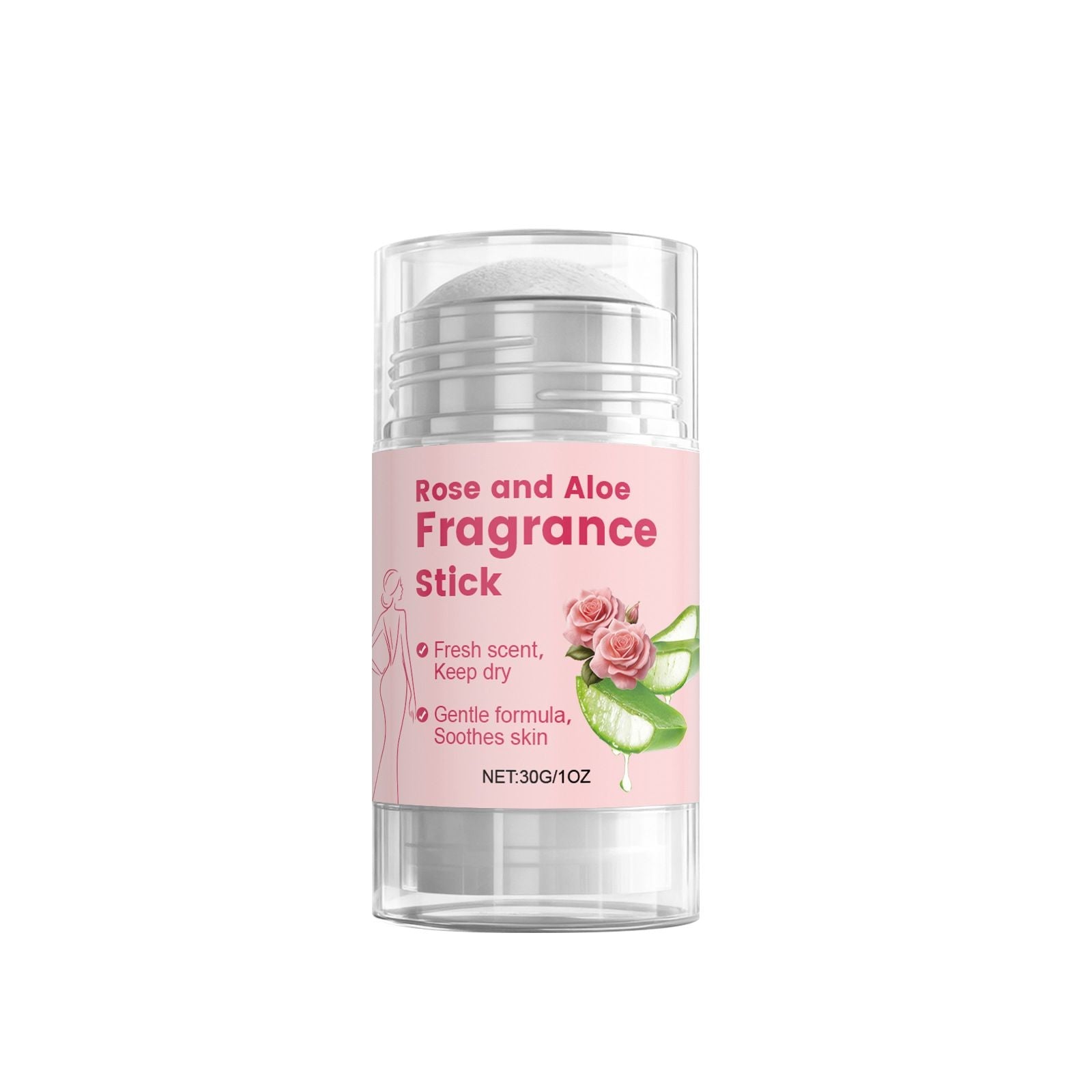 30g Rose Aloe Deodorant Stick with Moisturizing and Fresh Care