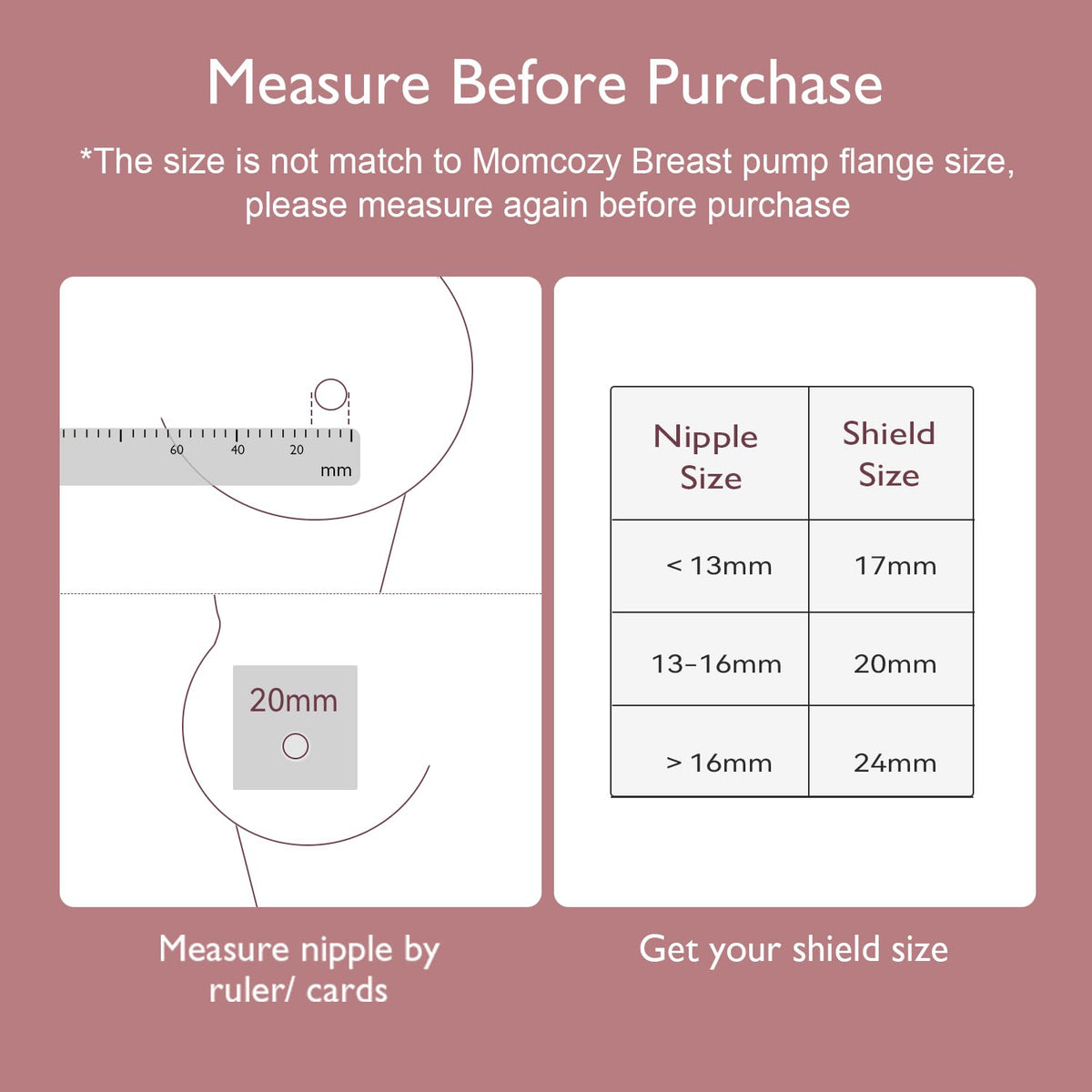 Momcozy-Silicone Nipple Shield 20mm