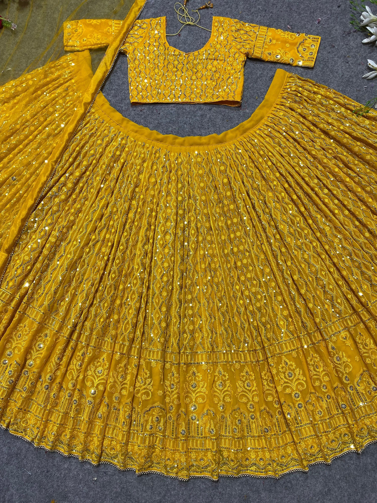 Fab Zone Designer Party Wear Lehenga Choli With Embroidery & Sequence work