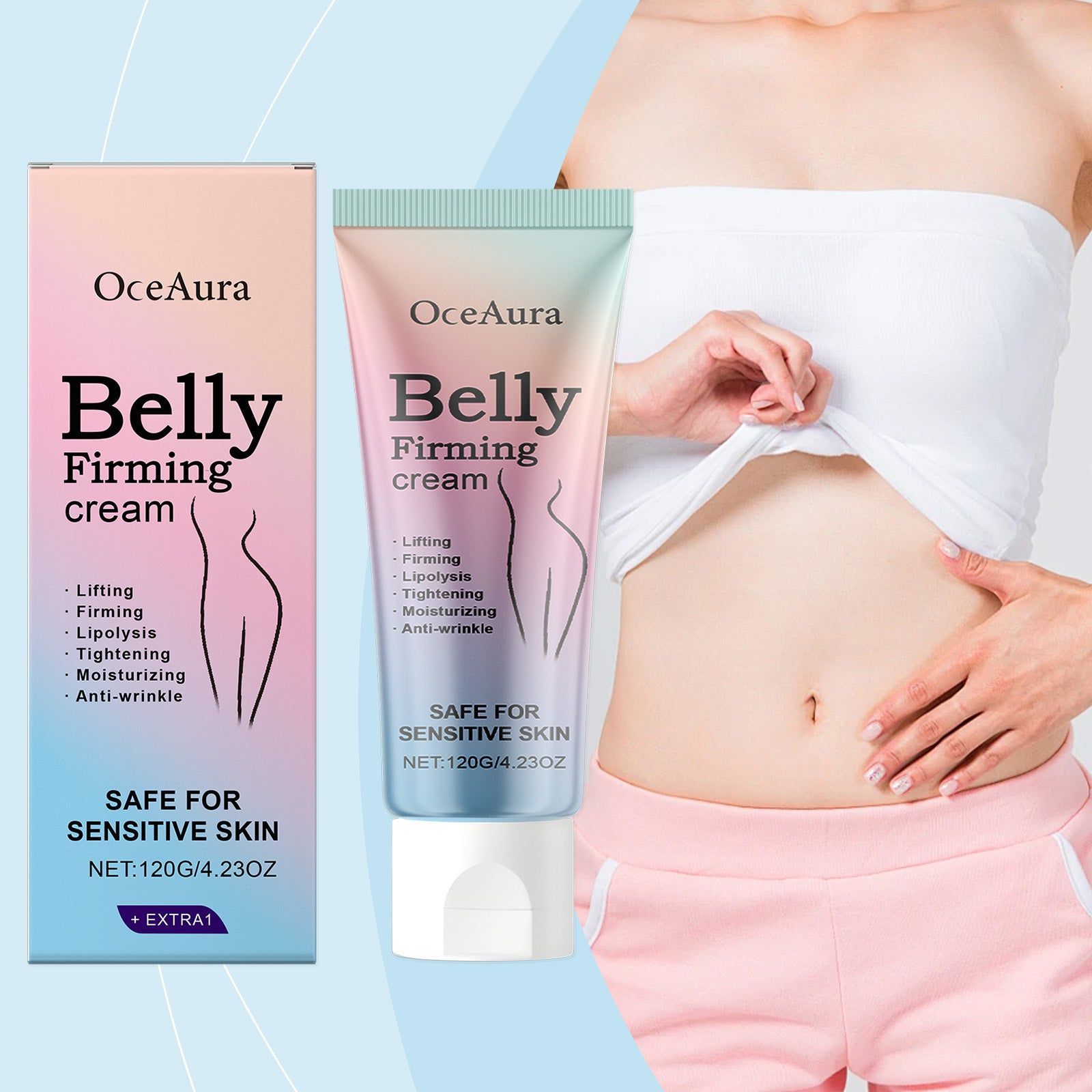 Body Care Firming Cream, Nourishing, Moisturizing, Skin Elasticity Boost ,120g