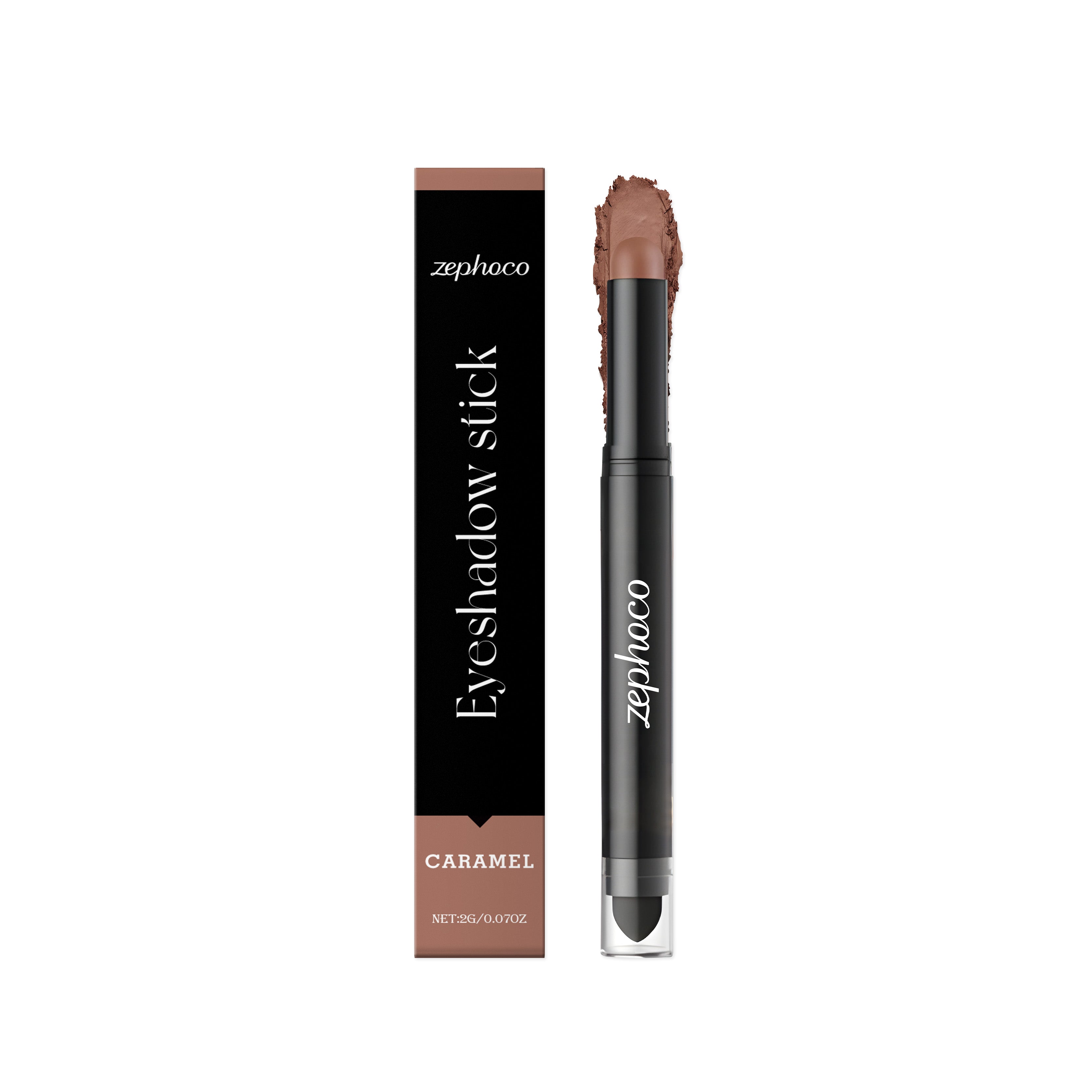 Caramel Eyeshadow Stick, Natural Color Development, Easy to Apply, Long-lasting Bright Eyes ,2g