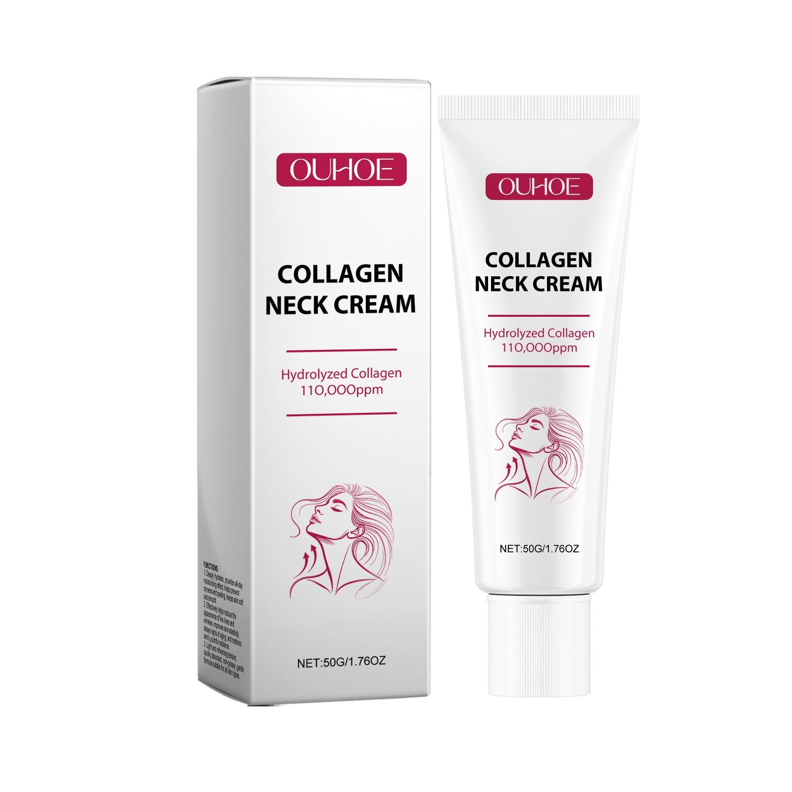 Collagen Neck Cream for Skin Care, Anti-Aging, Moisturizing, Firming, Wrinkle Reduction ,50g