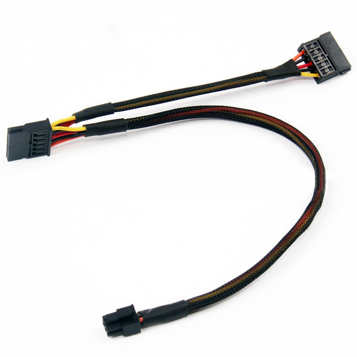 Mini 6Pin to 15Pin X2 SATA Power Cable Cord for Vostro 3650 3653 3655 Desktop Computer HDD SSD Expa