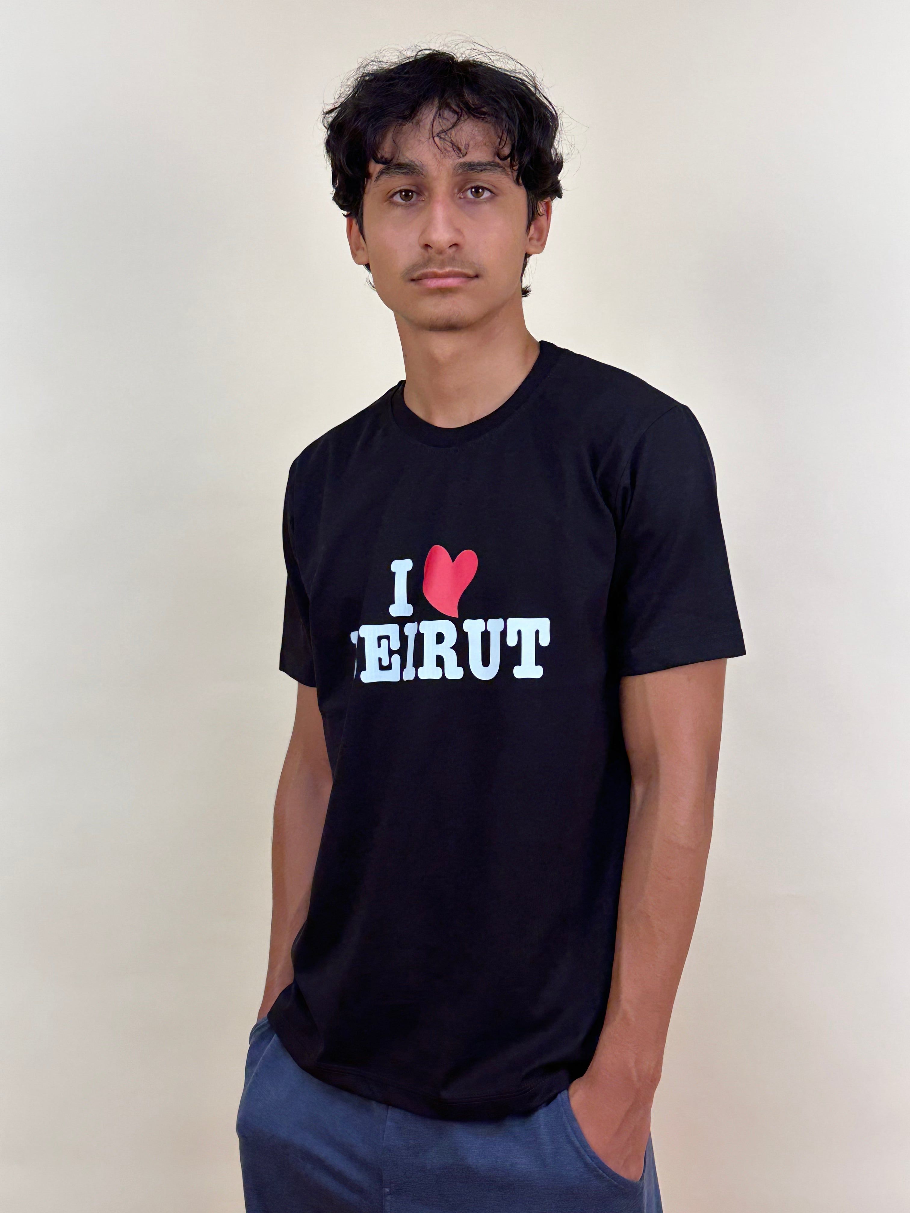 INLEB Black "I Love Beirut" Unisex T-Shirt