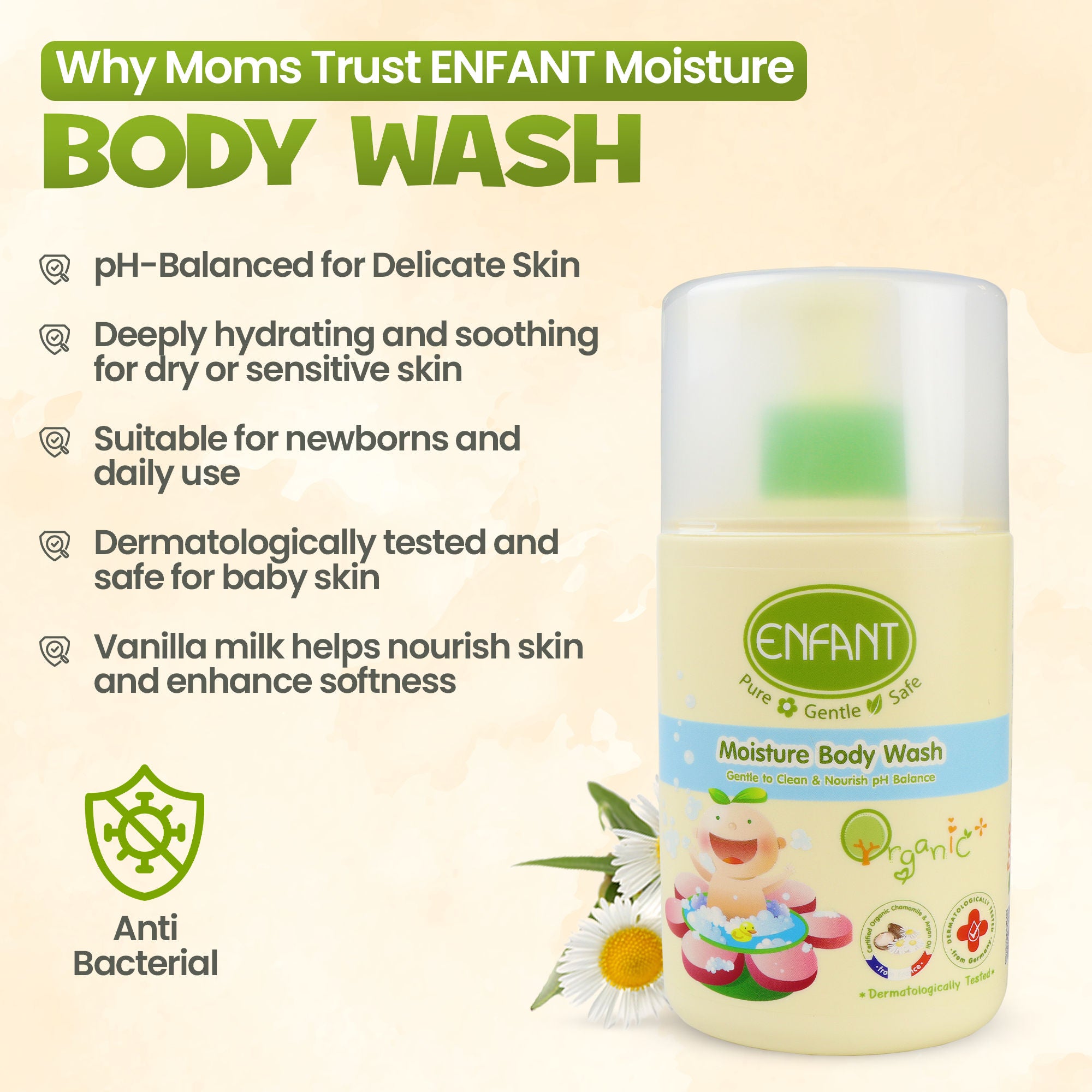 ENFANT Organic Plus Moisture Body Wash 300ml