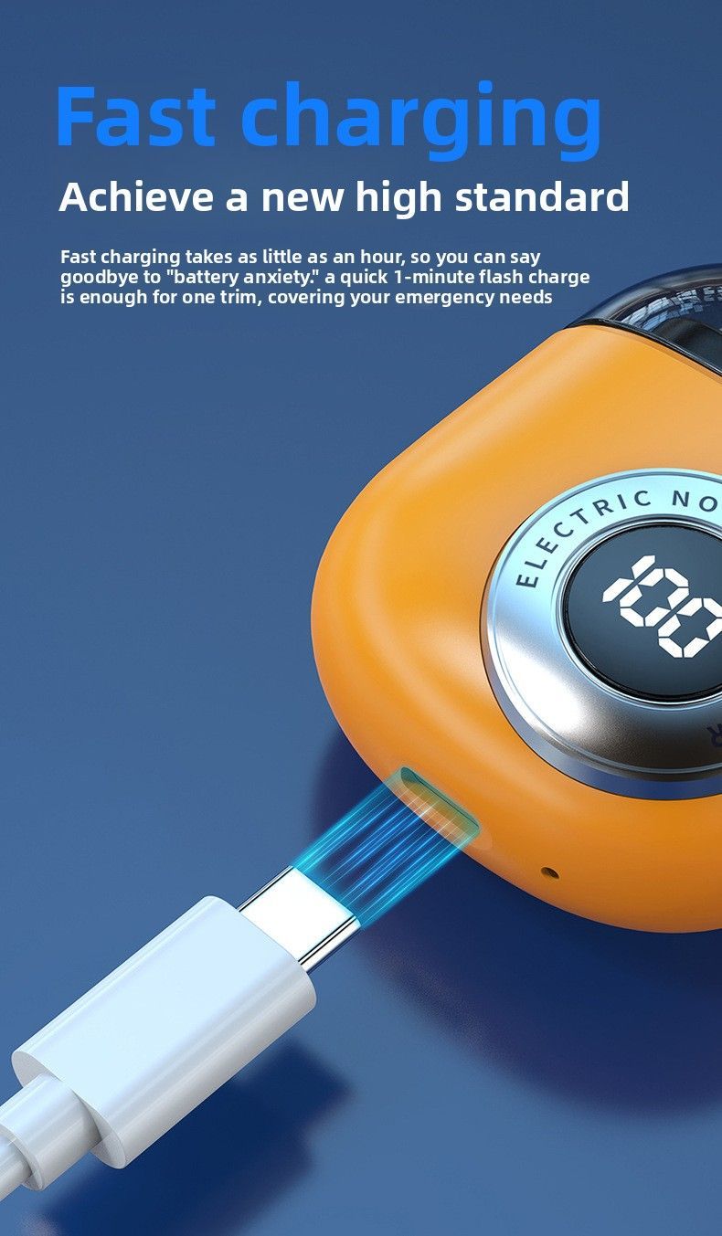 USB Type-C Portable Nose Hair Trimmer
