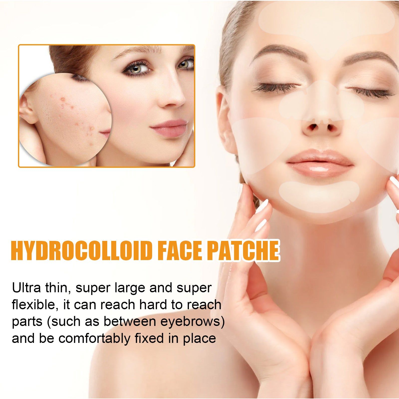 Clear Skin Hydrogel Acne Patch, Reduce Pimples, Invisible, Portable, Overnight Results ,20pcs