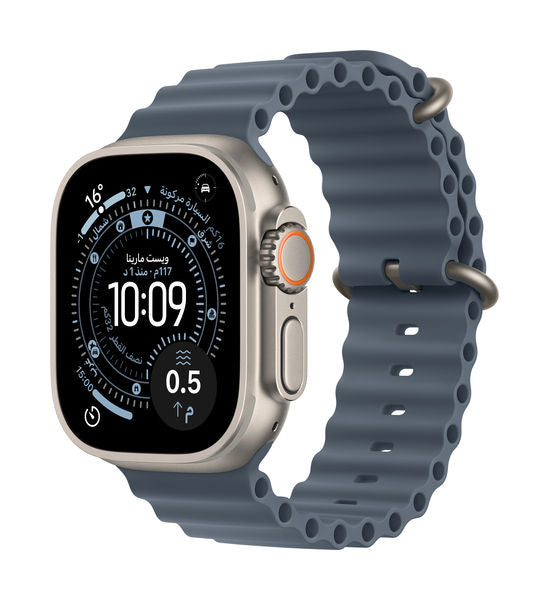 علبة من التيتانيوم مقاس 49 مم من طراز Ultra 3 G+C مع سوار Ocean Band