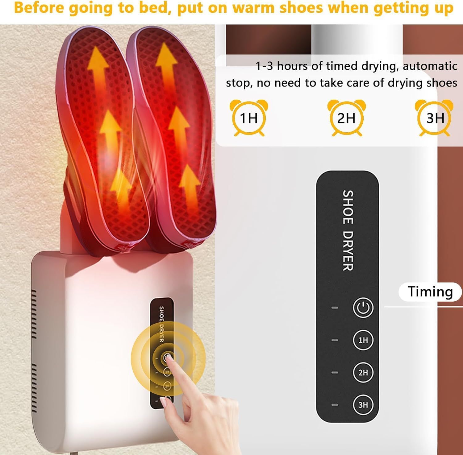 Shoe Dryer Electric Foot Warmer Wall Mounting Shoe Heater Glove Dryer