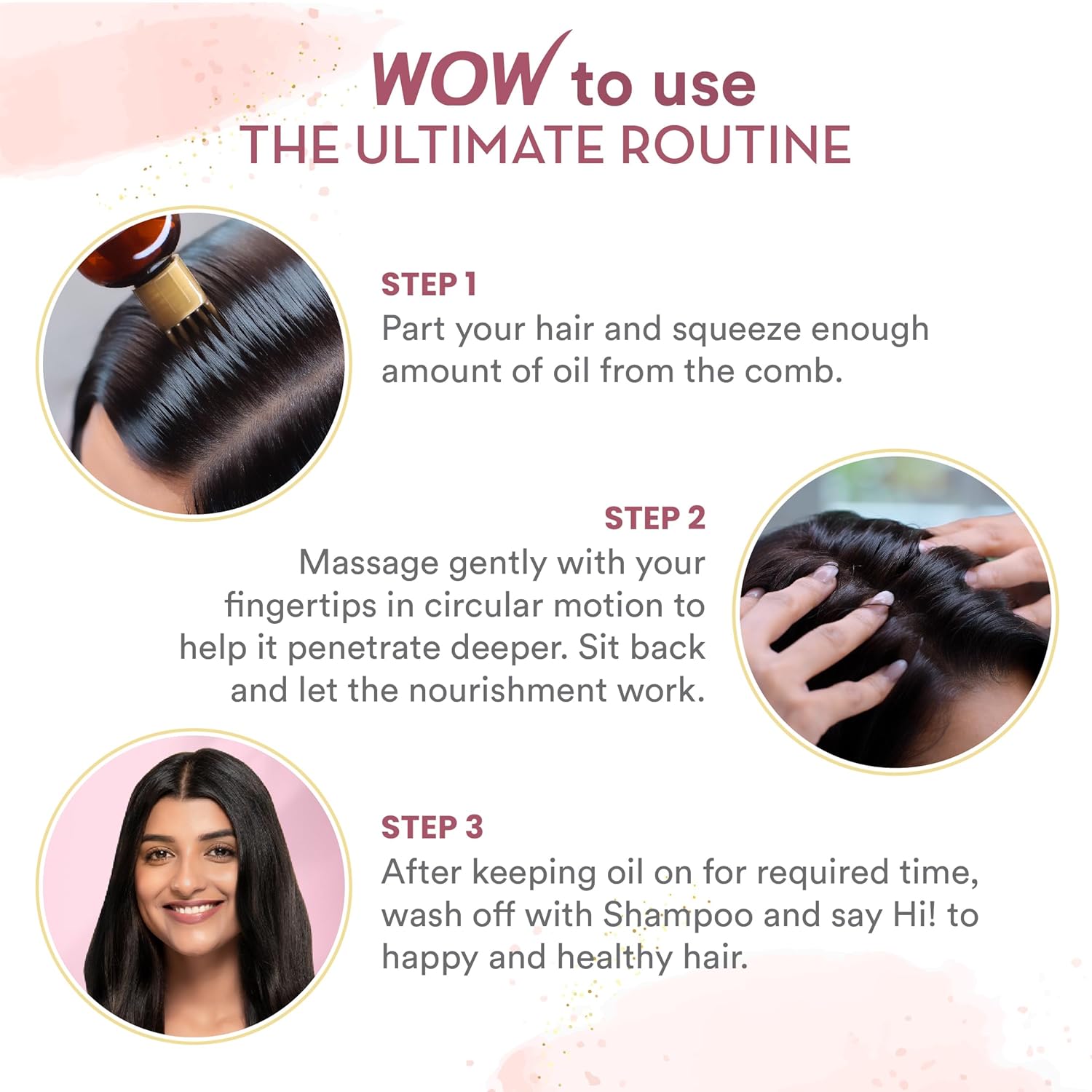 Wow Skin Science Onion Black Seed Hair Oil 200ml With Comb