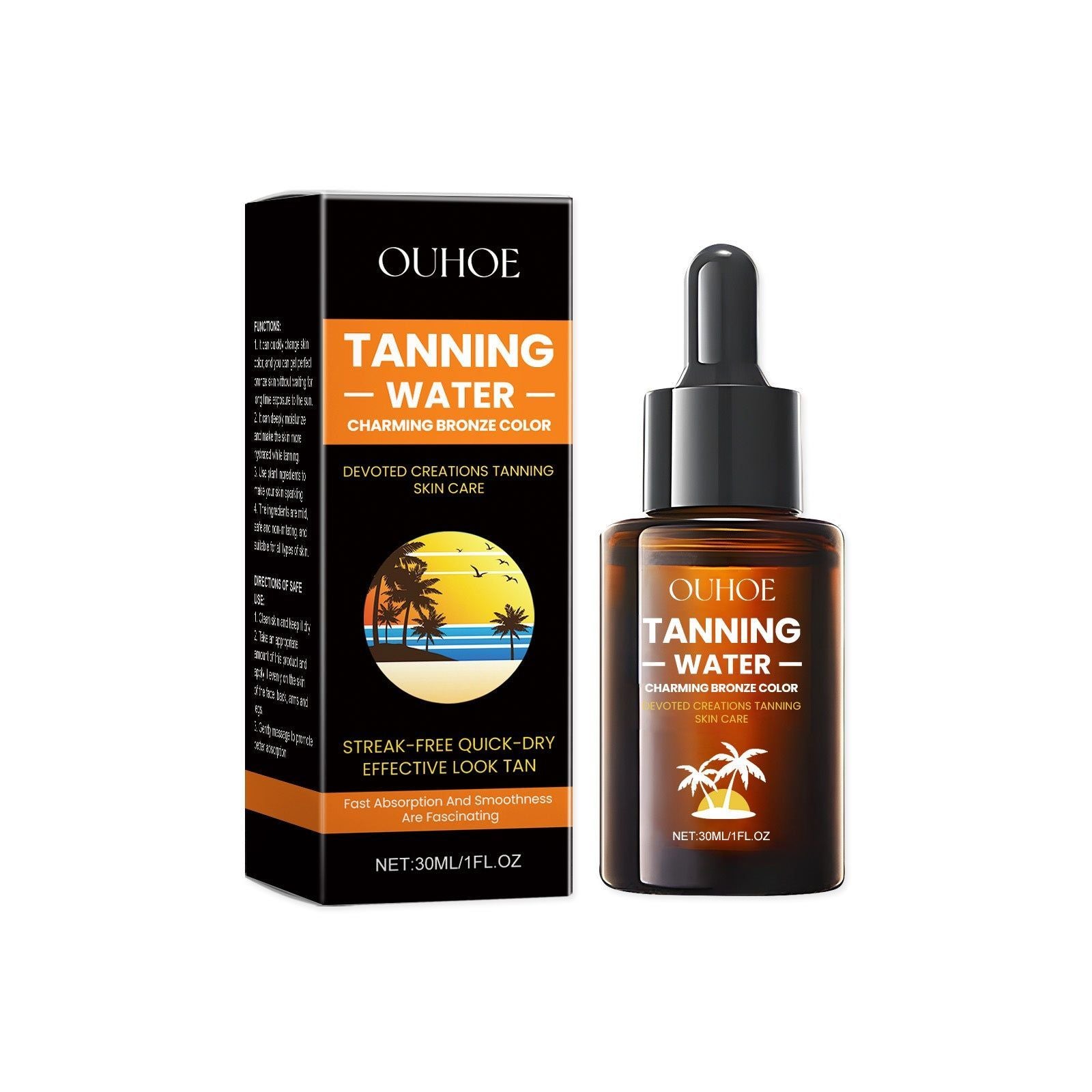 Black Essence Skin Care, Summer Tanning Moisturizer, Natural Even Skin ,30ml