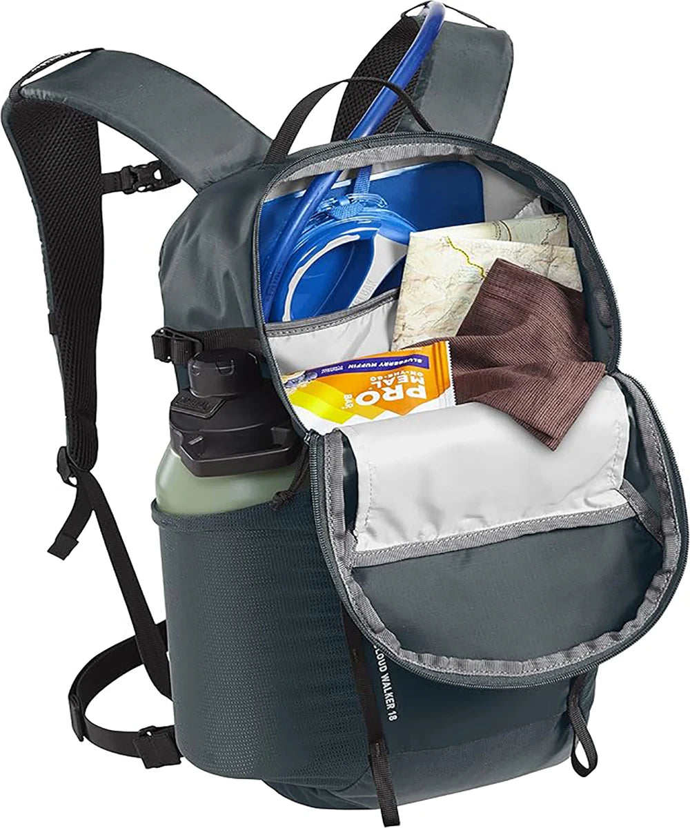 Camelbak Cloudwalker™ 18 Hydration Pack – 85 oz Water Reservoir, Dark Slate/Black
