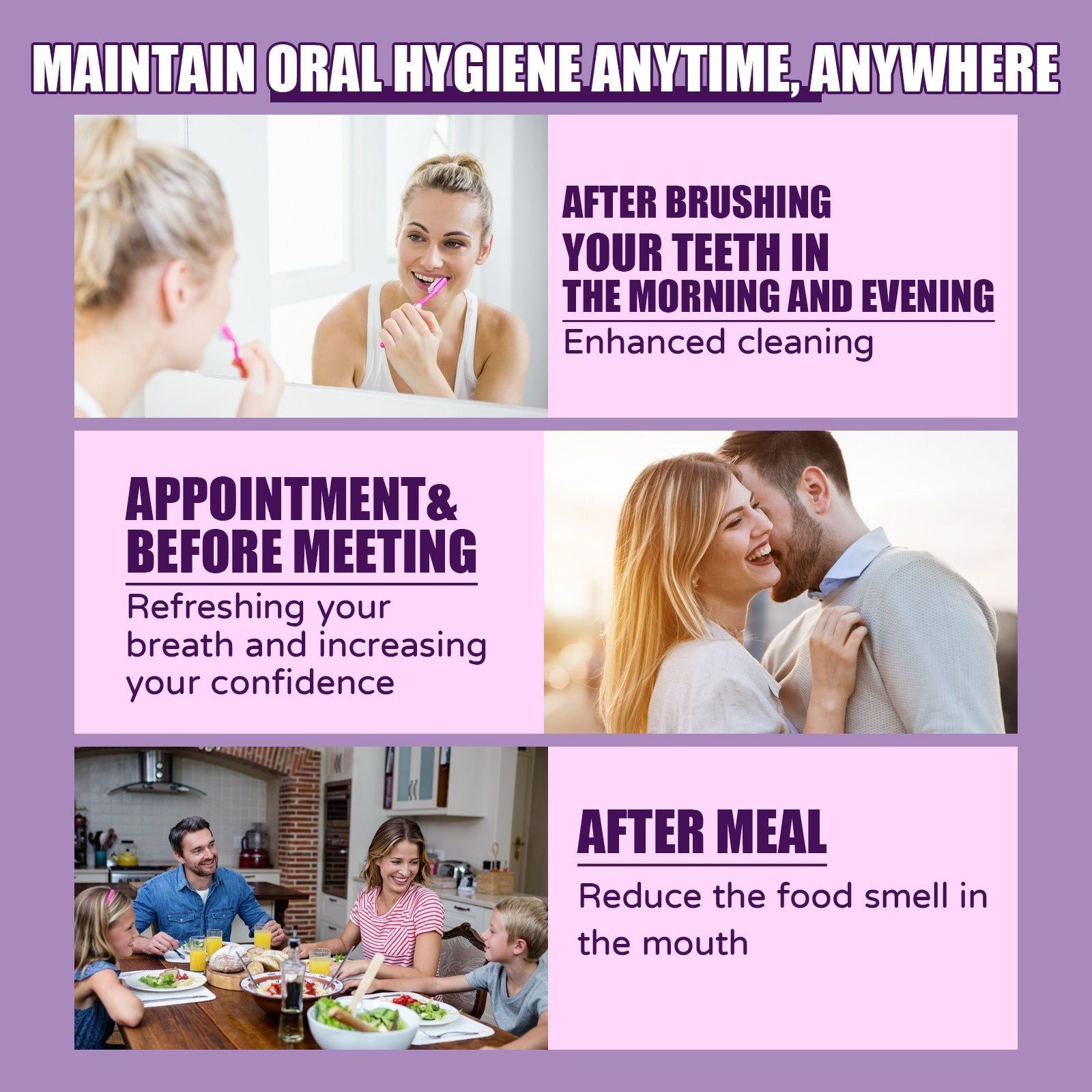 Concentrated Mouthwash, Fresh Breath, White Teeth, Oral Health, Natural Freshening ,59ml